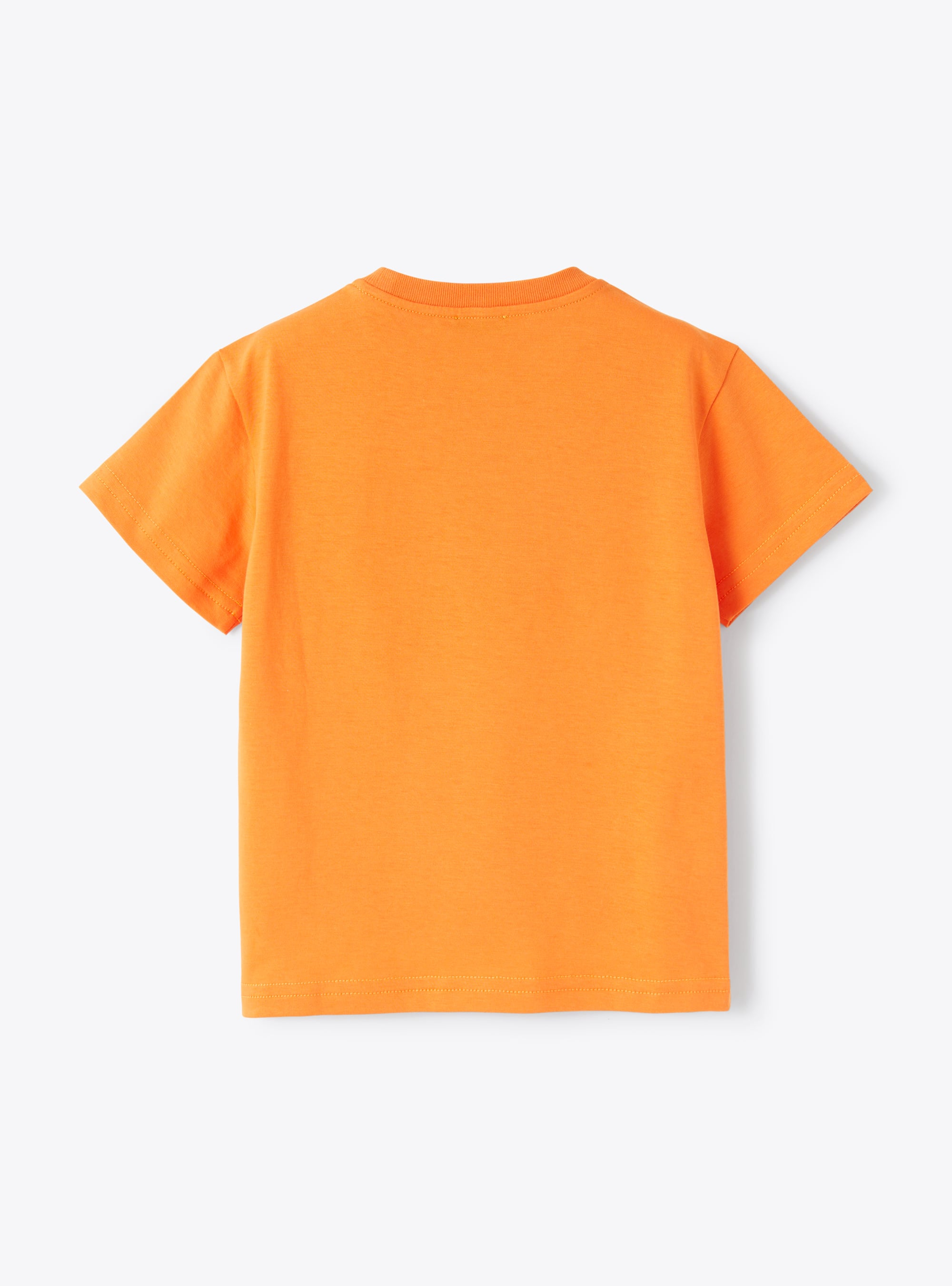 Jersey t-shirt with helicopter print - Orange | Il Gufo