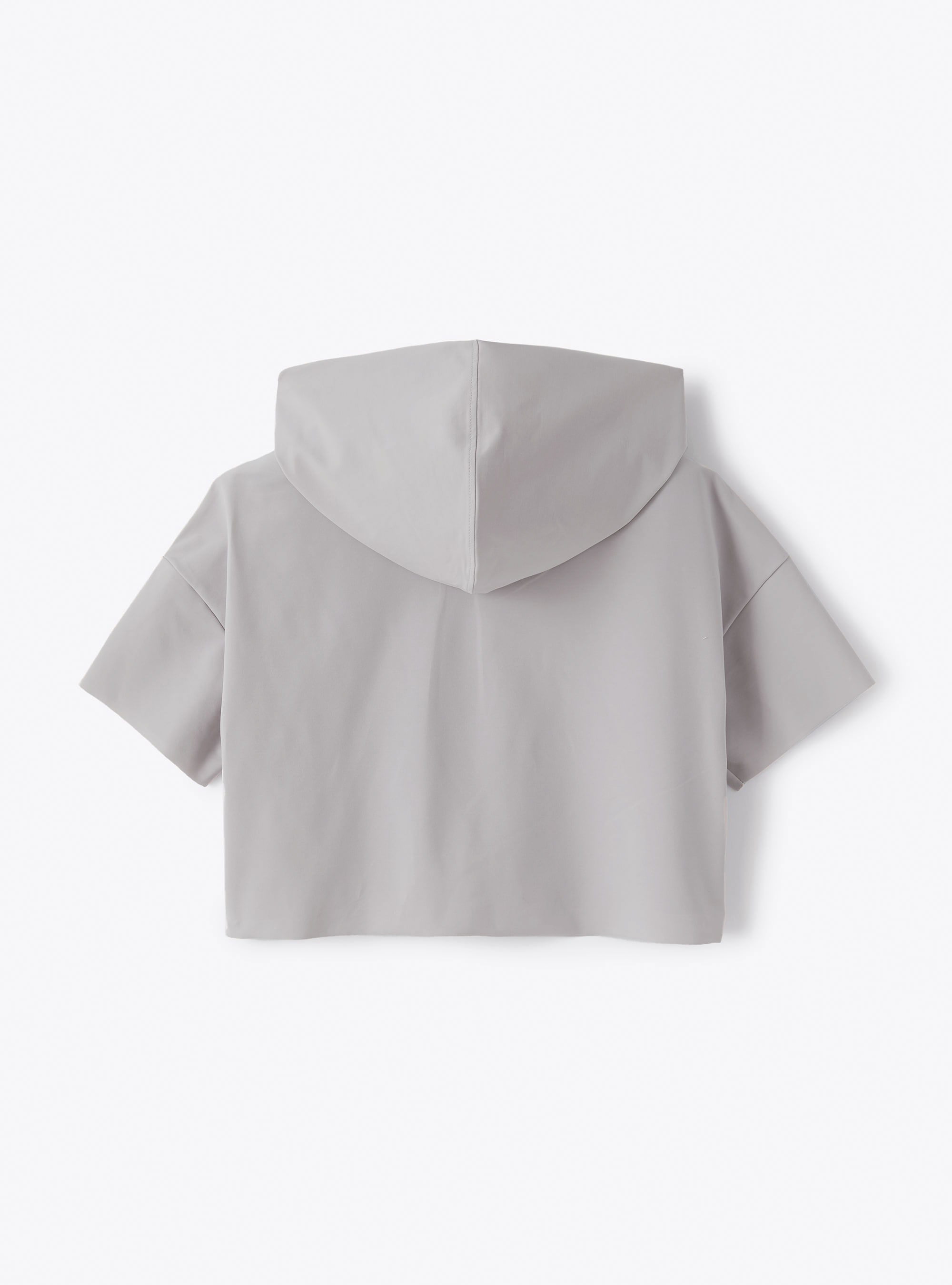 T-shirt avec capuche en Sensitive® Fabrics - Gris | Il Gufo