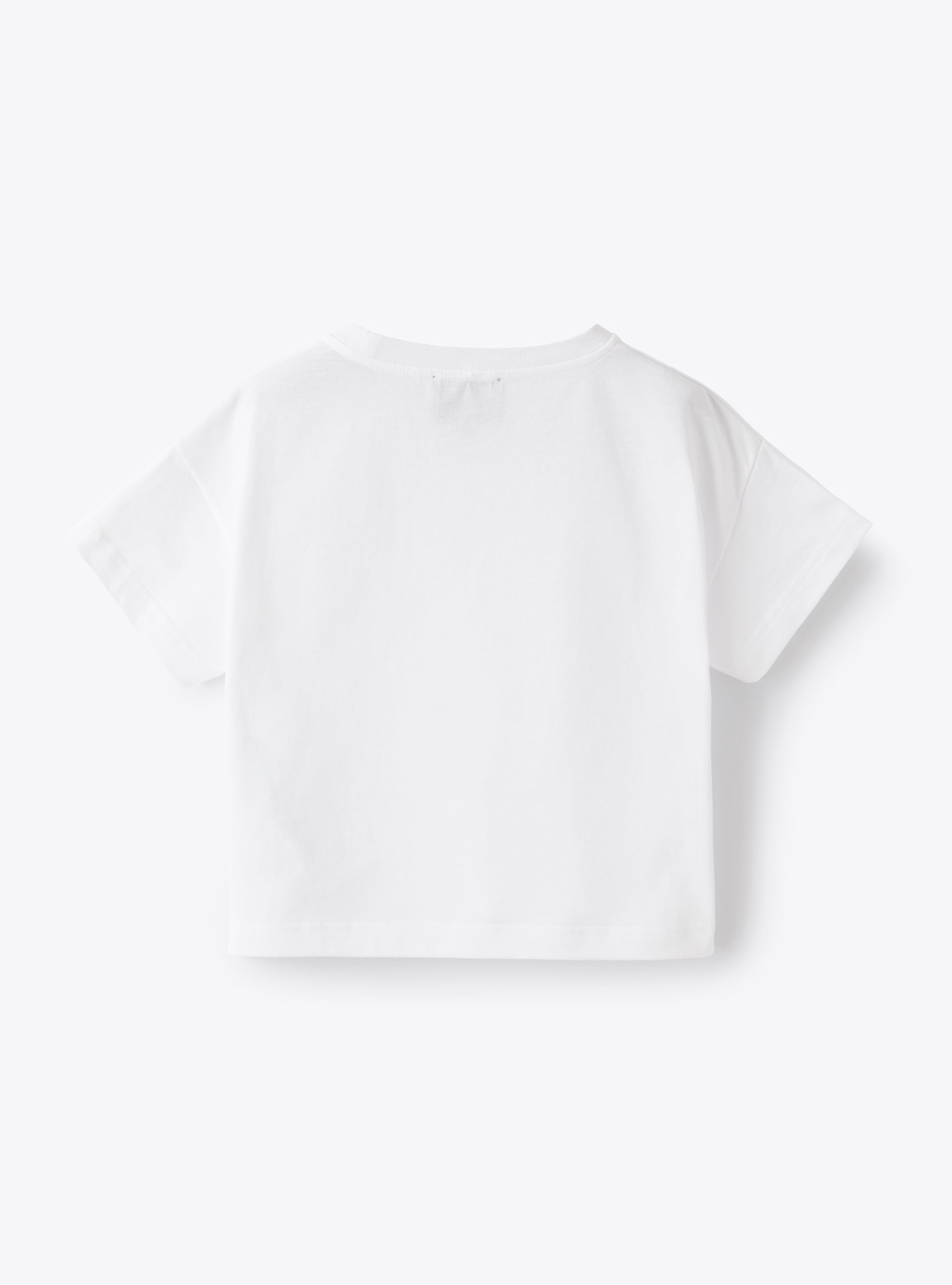 T-shirt a manica corta in jersey - Bianco | Il Gufo