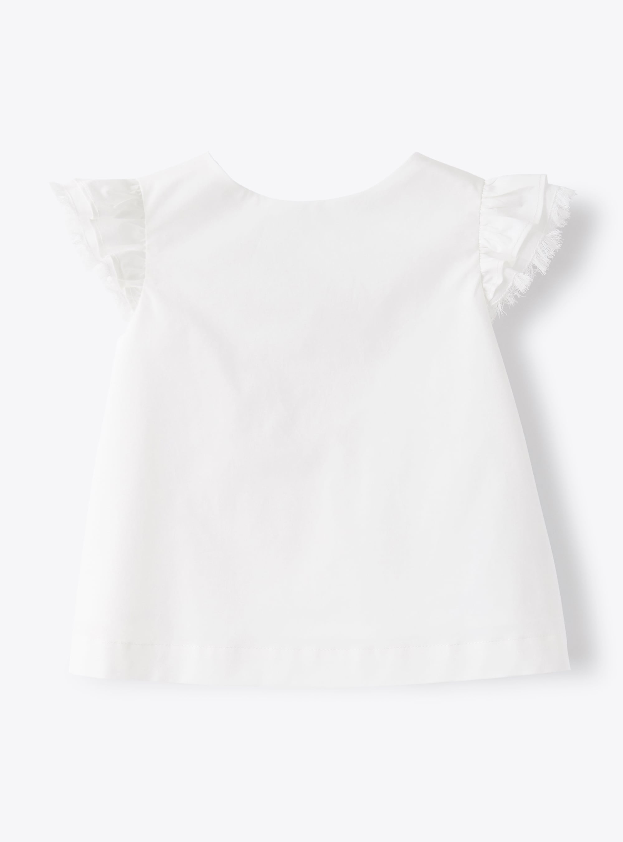 Top in white sateen - T-shirts - Il Gufo