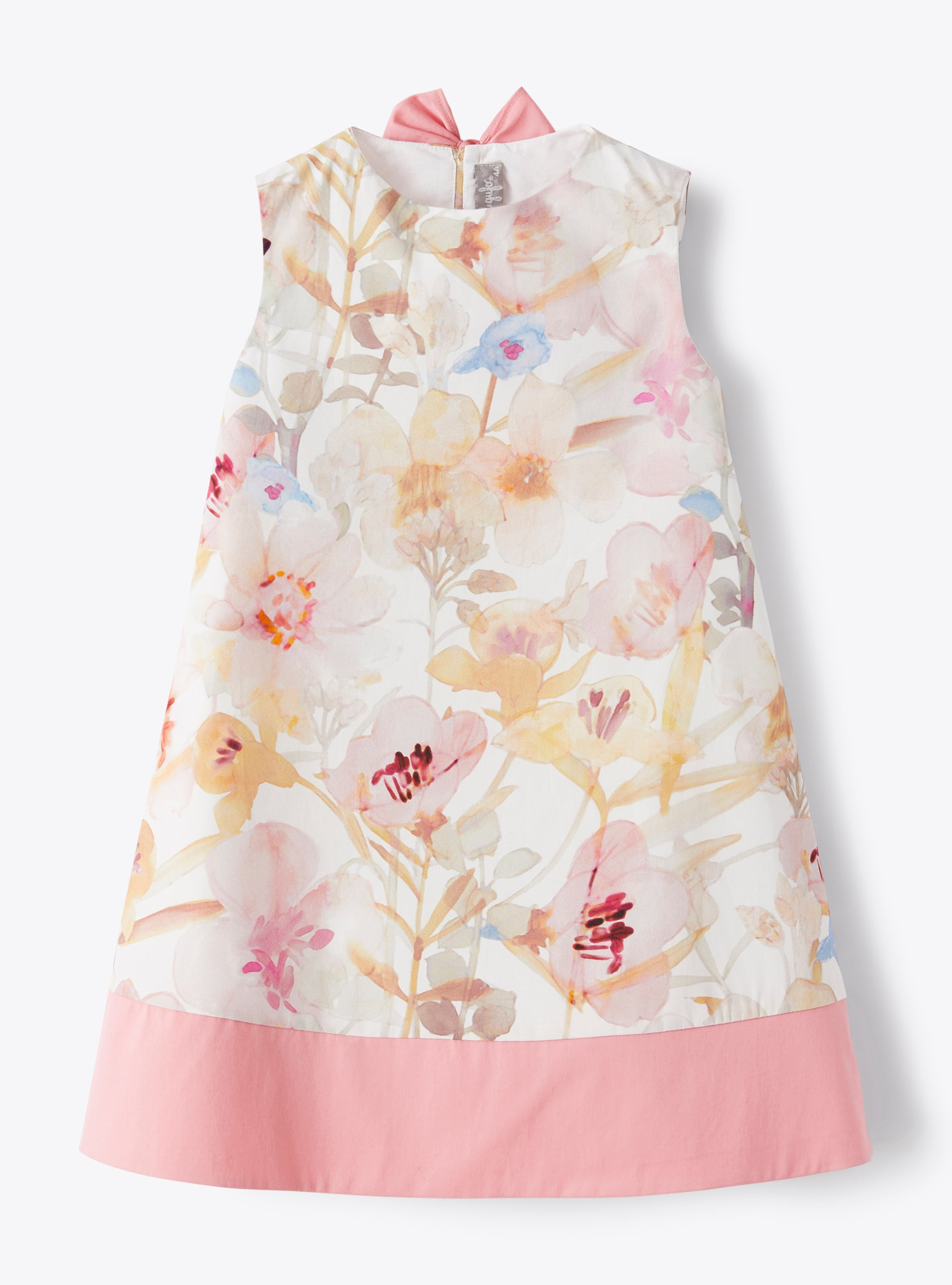 Sleeveless dress with floral pattern - Dresses - Il Gufo