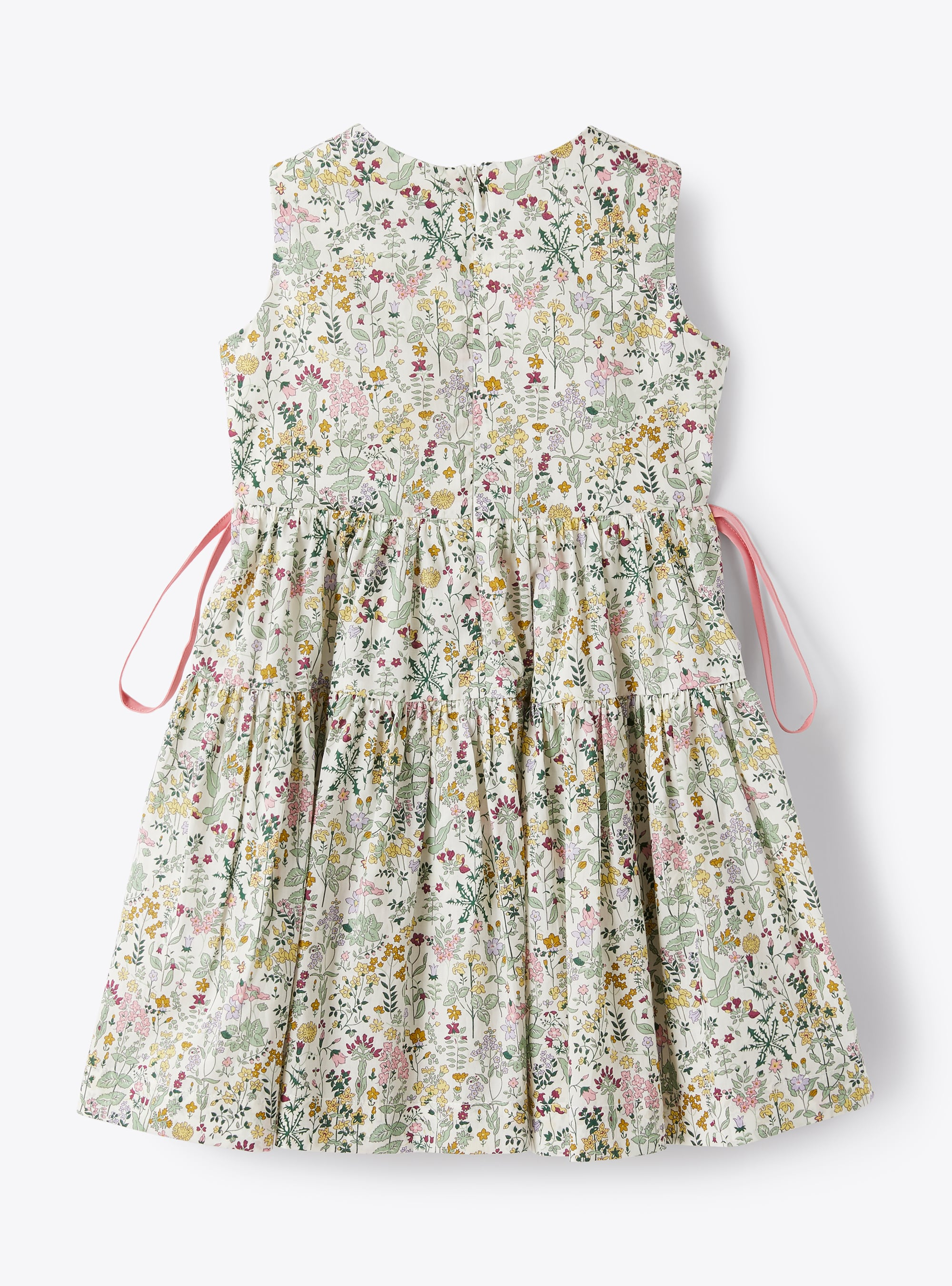 Ärmelloses Kleid aus Baumwolle Liberty Fabrics - Gelb | Il Gufo