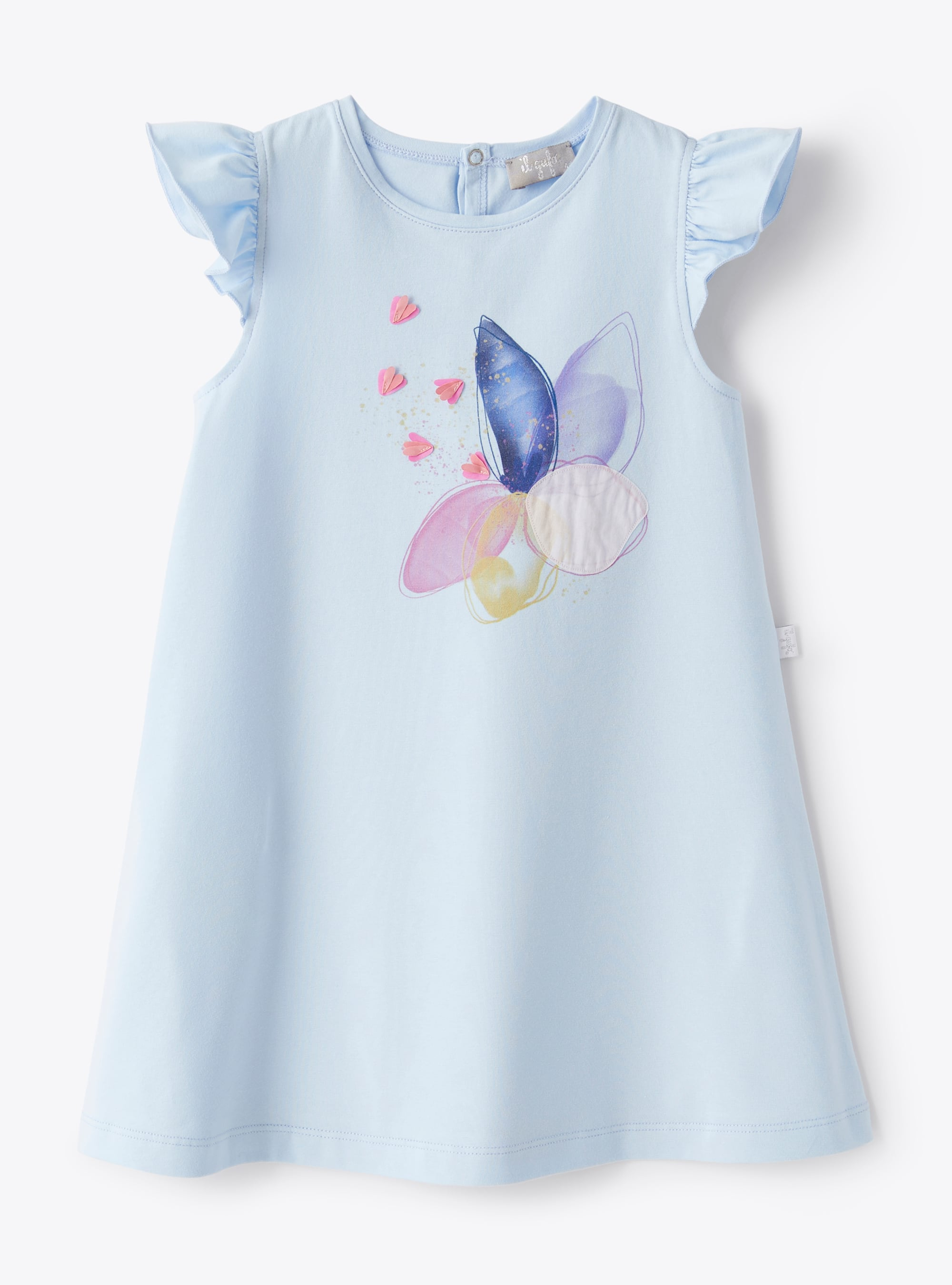 Dress in jersey with butterfly - Dresses - Il Gufo