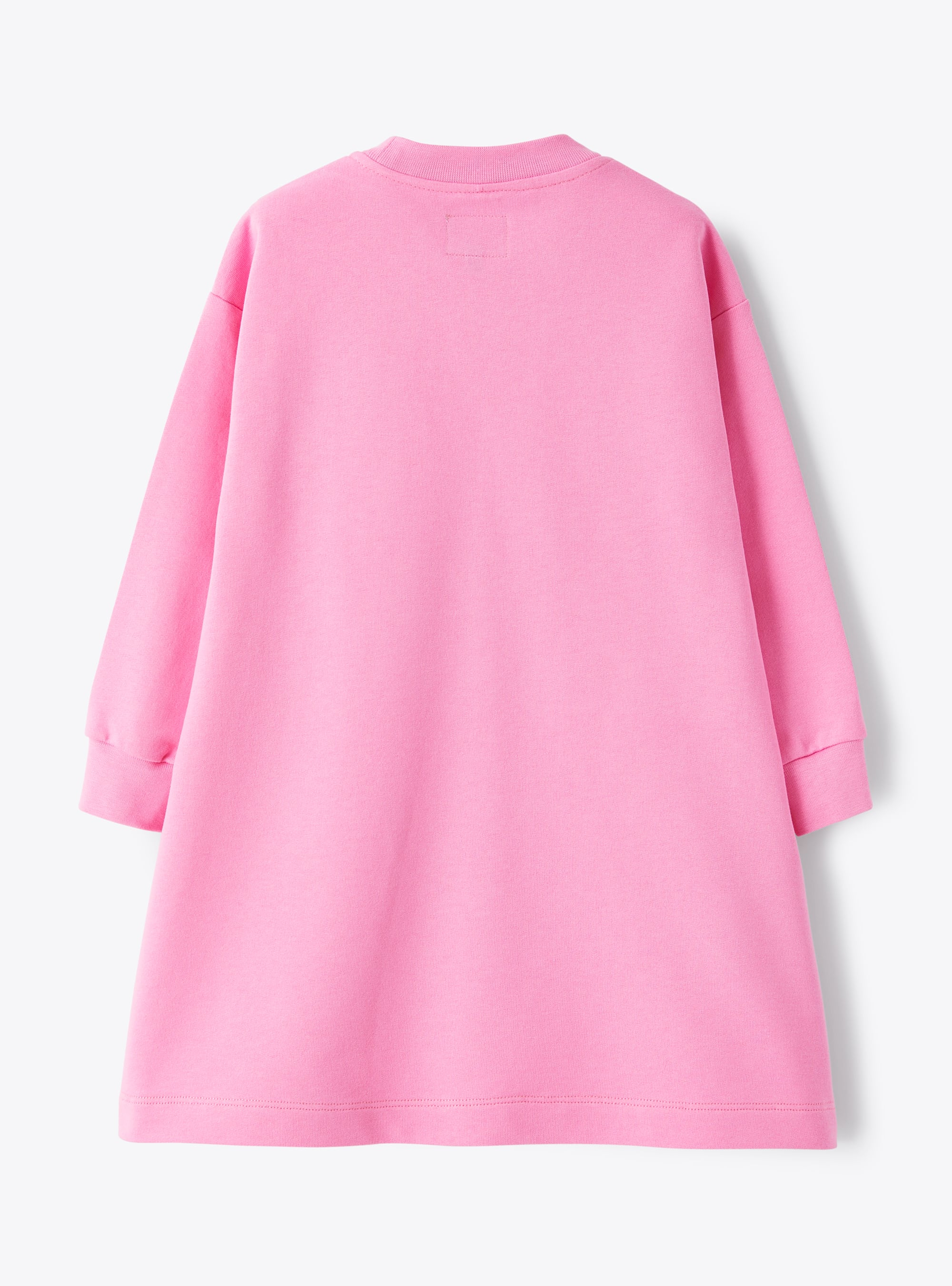 Fleece dress with flower - Pink | Il Gufo