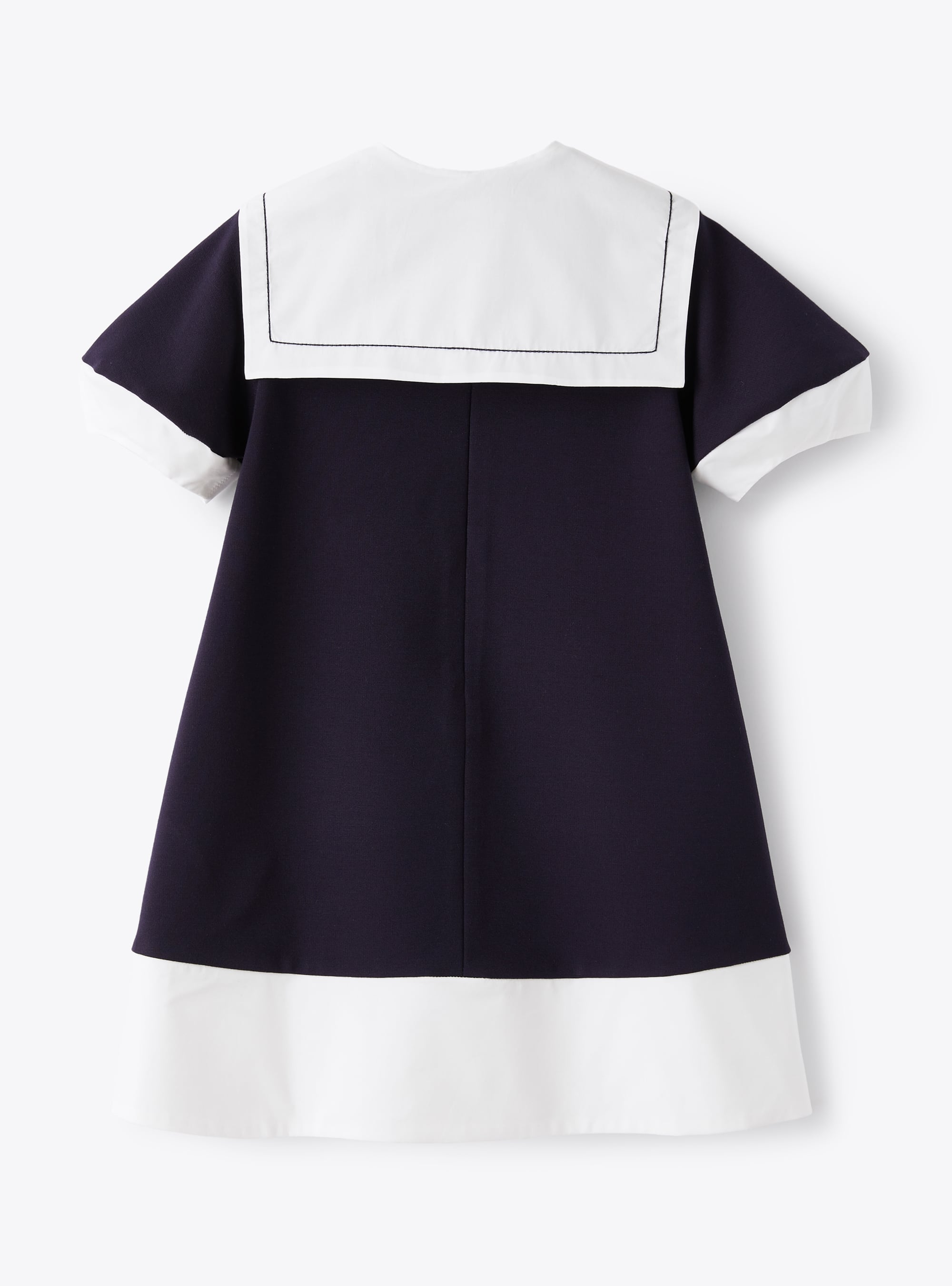 Dress with removable collar - Blue | Il Gufo