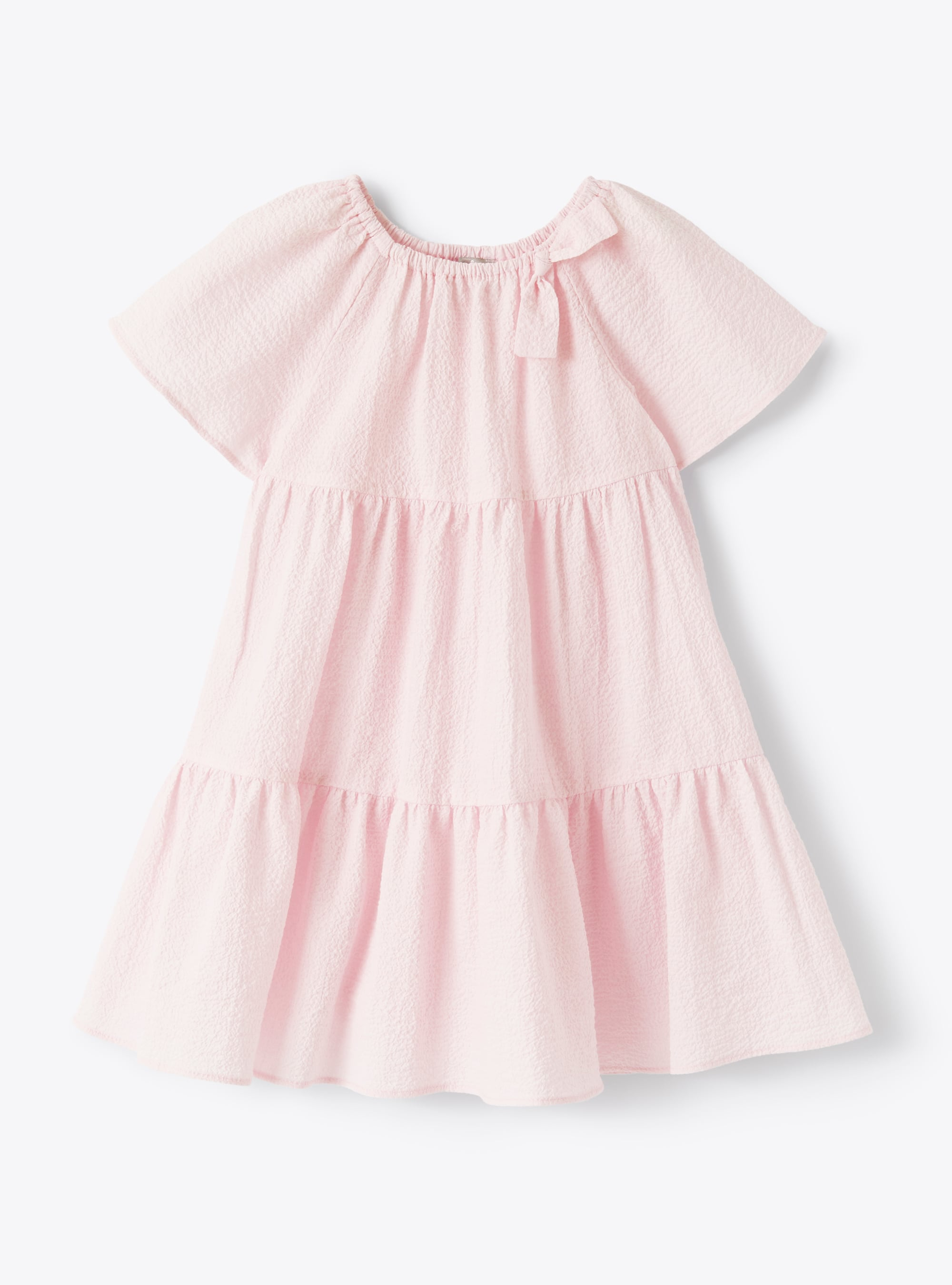 Dress in textured pink fabric - Pink | Il Gufo