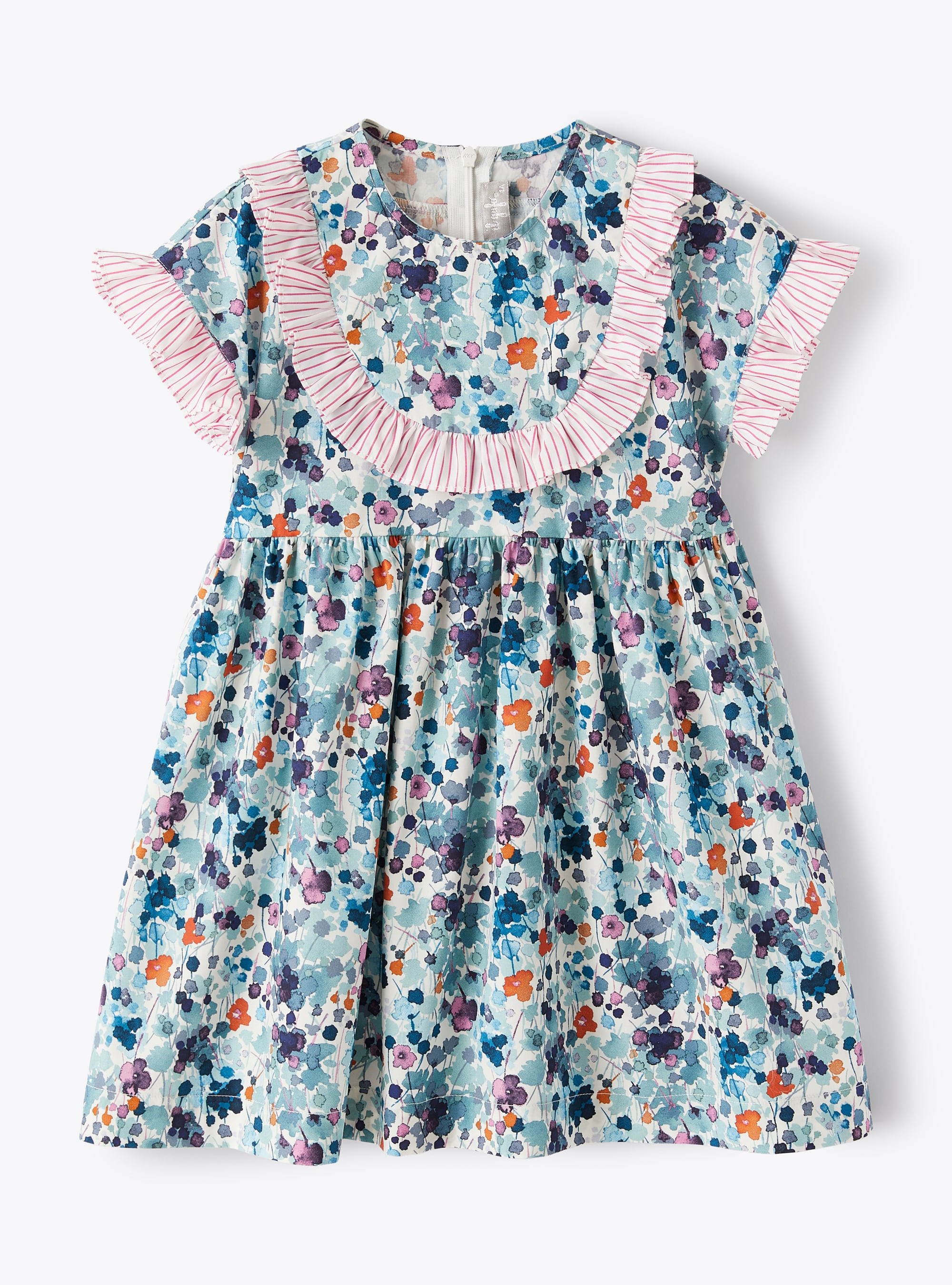 Dress in a multi-coloured floral pattern - Dresses - Il Gufo