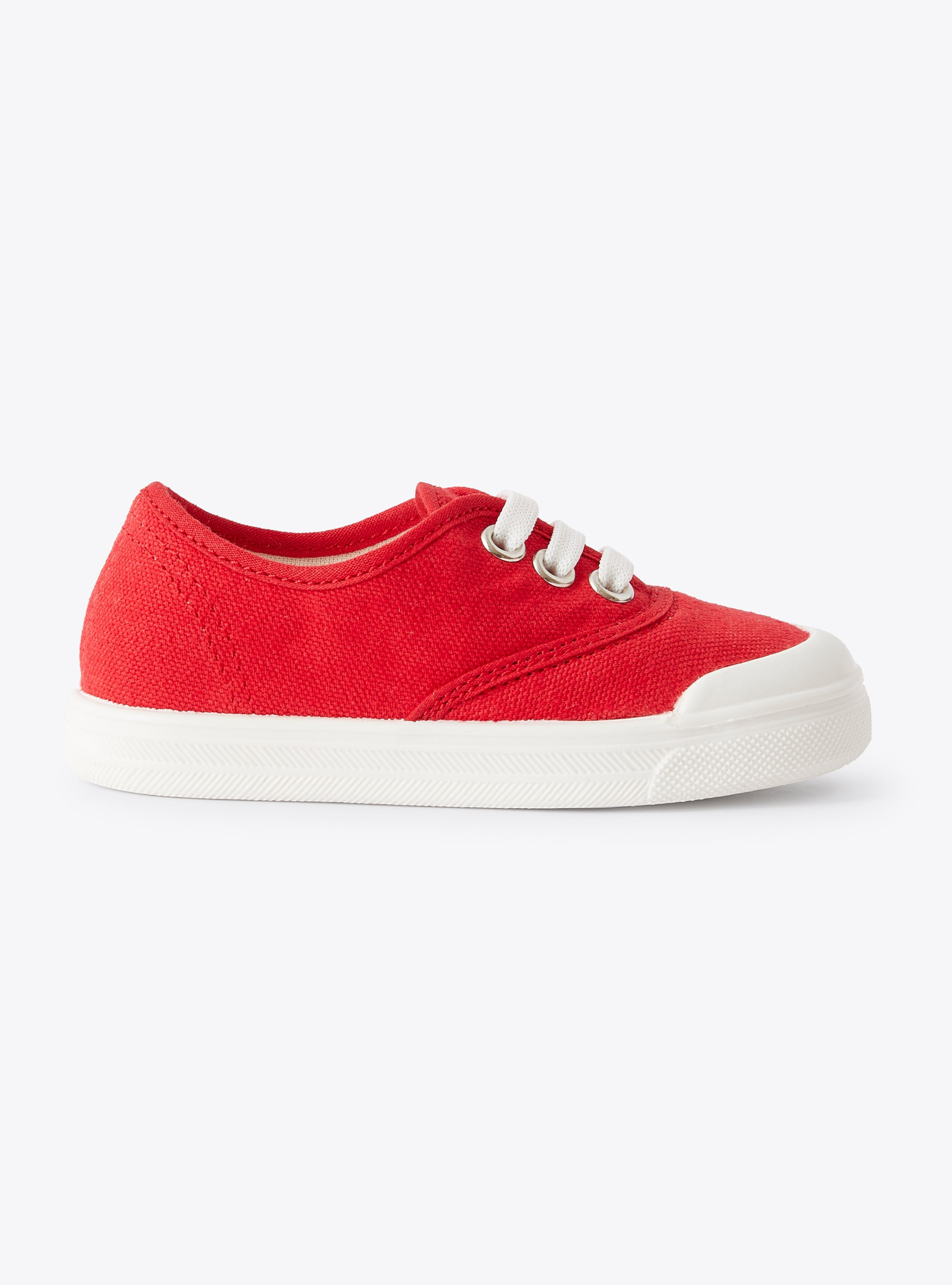 Sneakers aus rotem Segeltuch mit Schnürsenkeln - Rot | Il Gufo