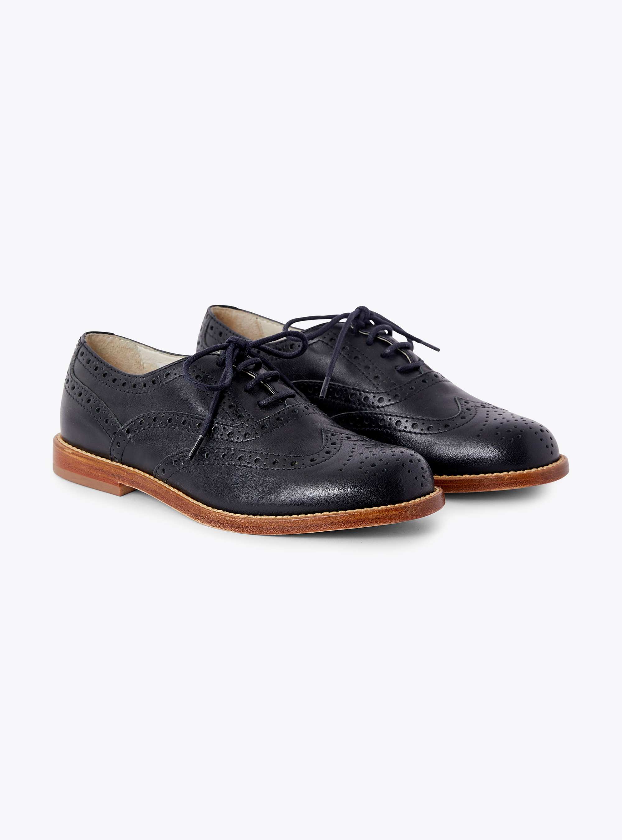 Blue leather lace-up shoes - Shoes - Il Gufo