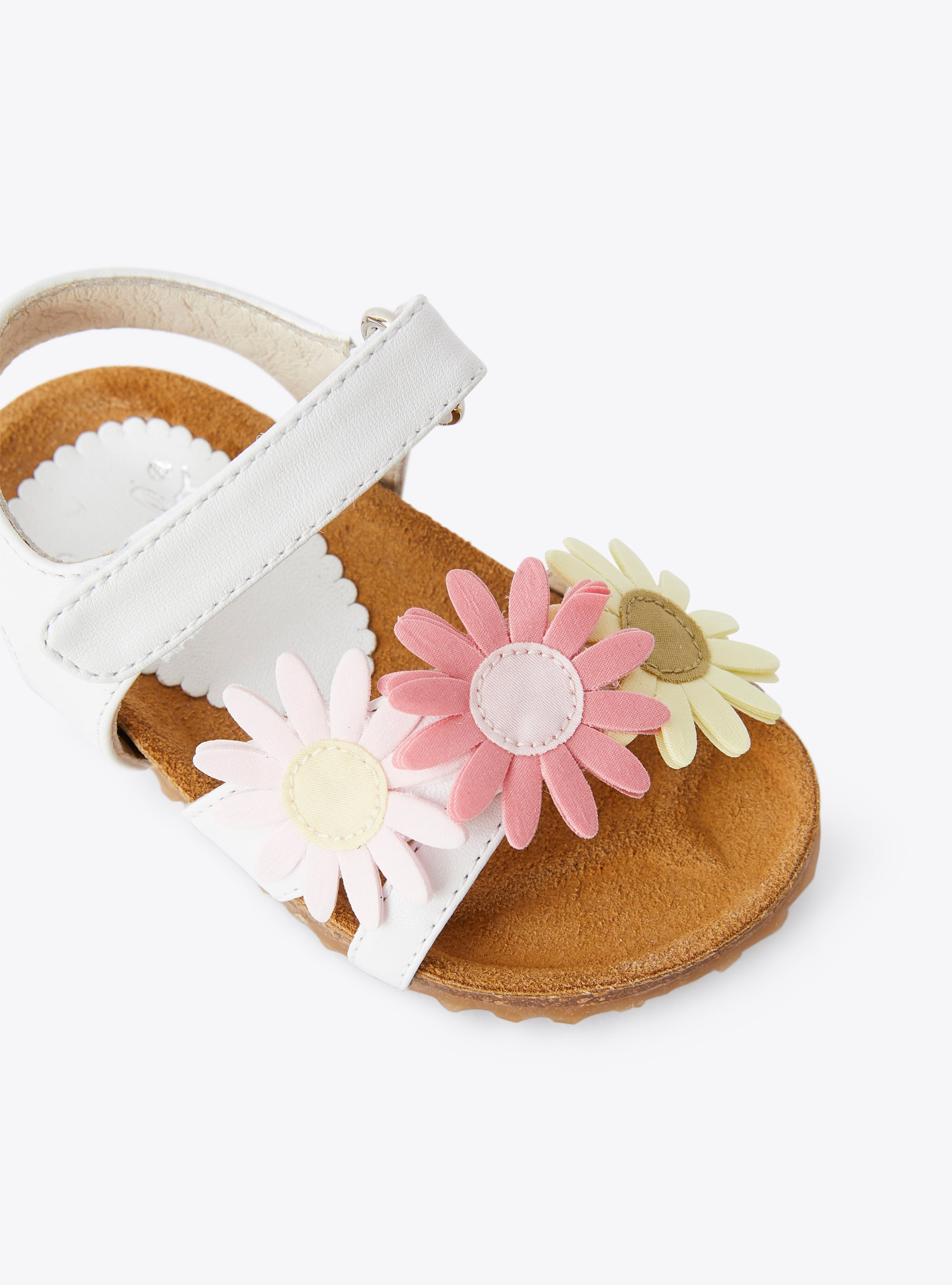 Sandales en cuir avec fleurs - MULTICOLORE | Il Gufo
