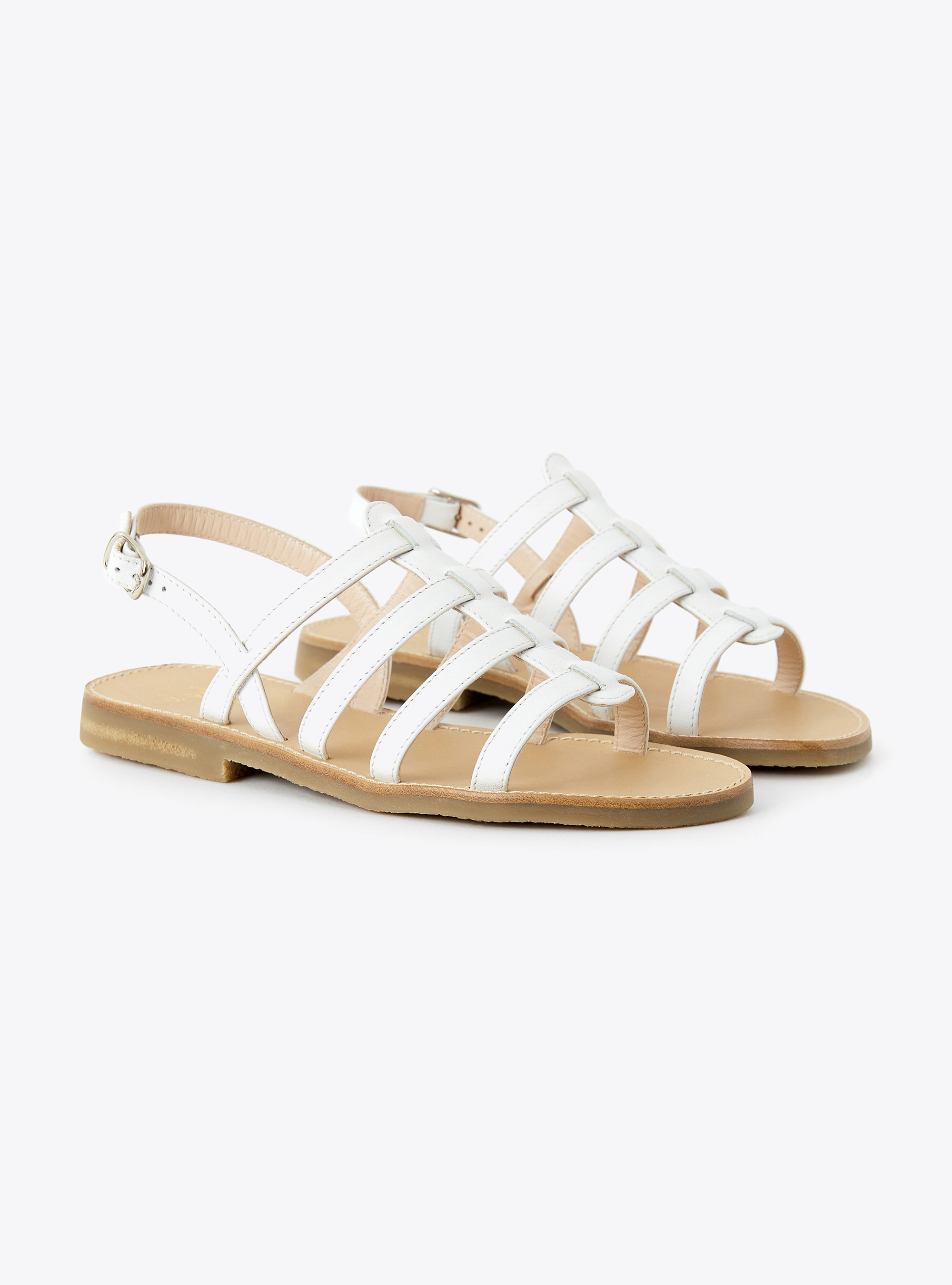 White-leather sandal - White | Il Gufo