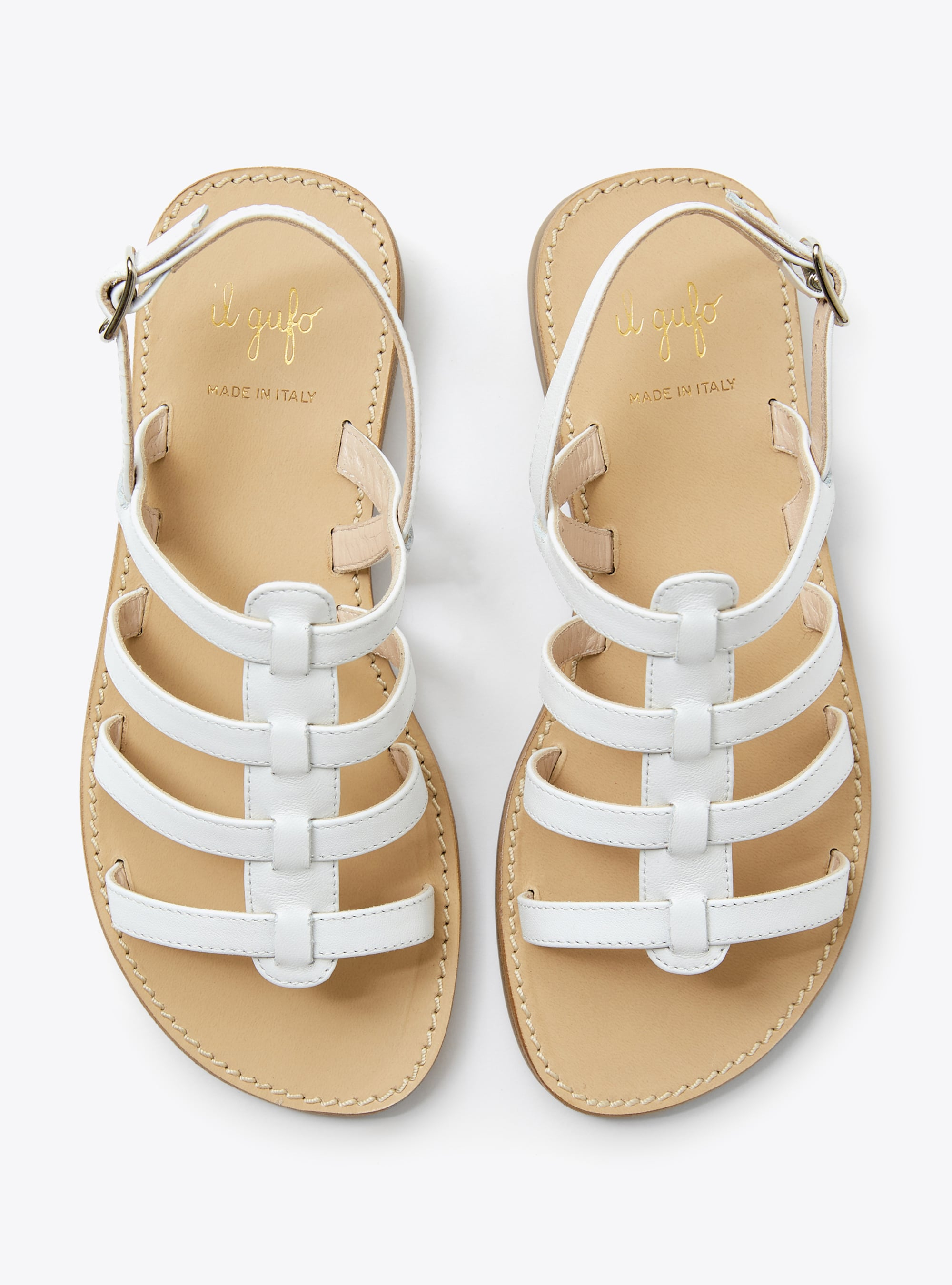 White-leather sandal - White | Il Gufo