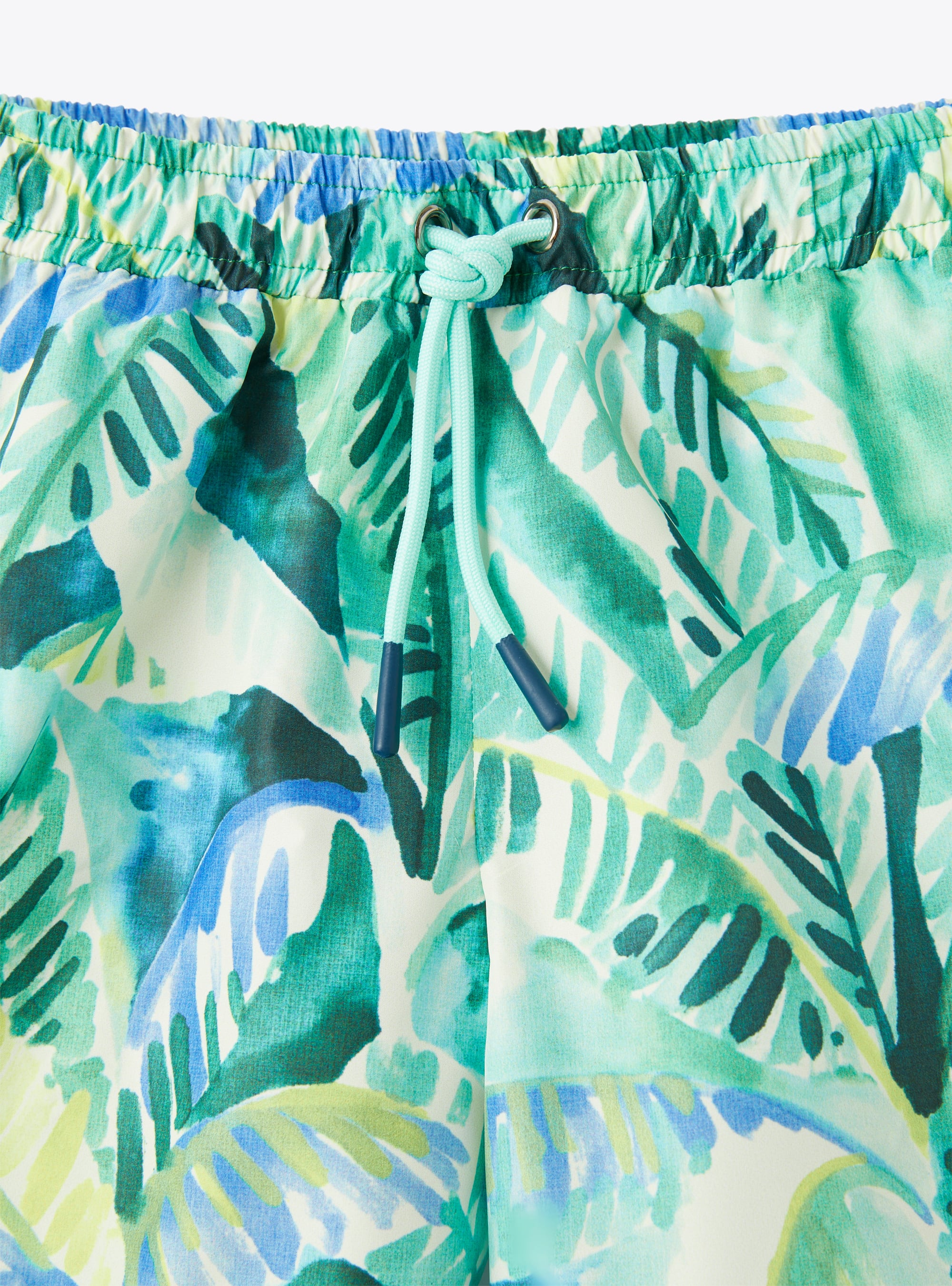 Leaf-print swim shorts - Green | Il Gufo