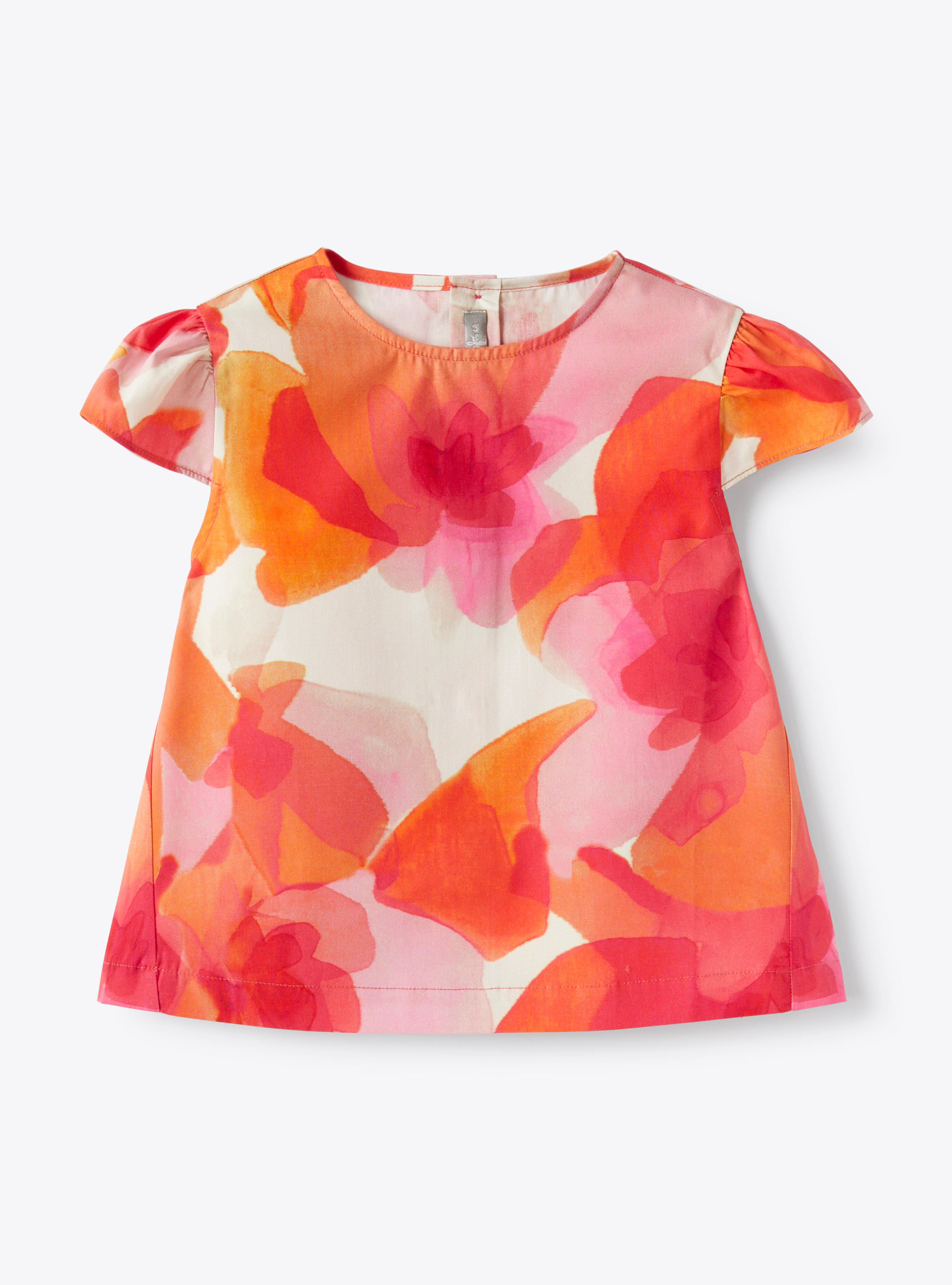Хлопковая рубашка с эксклюзивным цветочным принтом - фуксия | Il Gufo