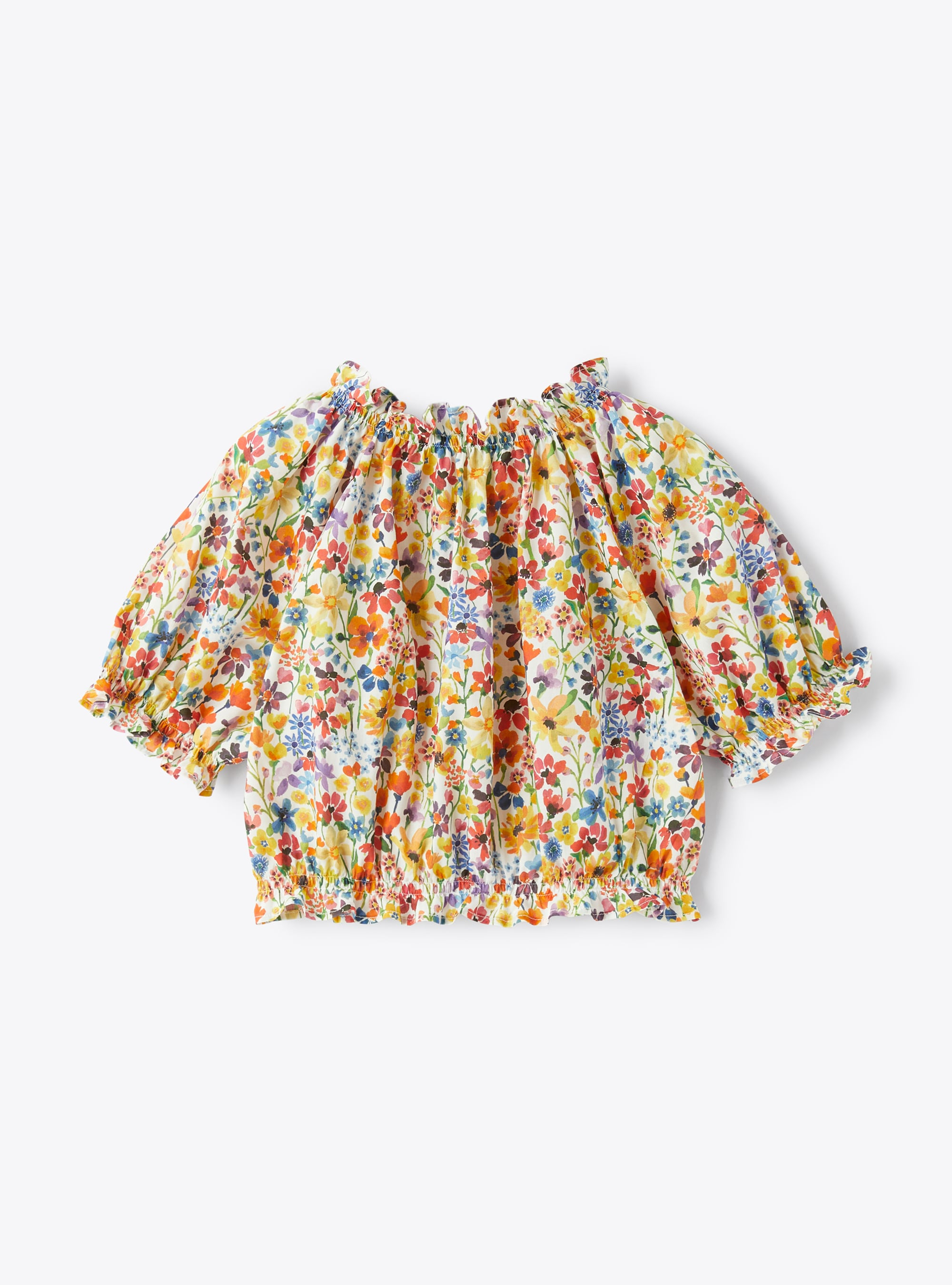Camicia in cotone Liberty Fabric - Giallo | Il Gufo