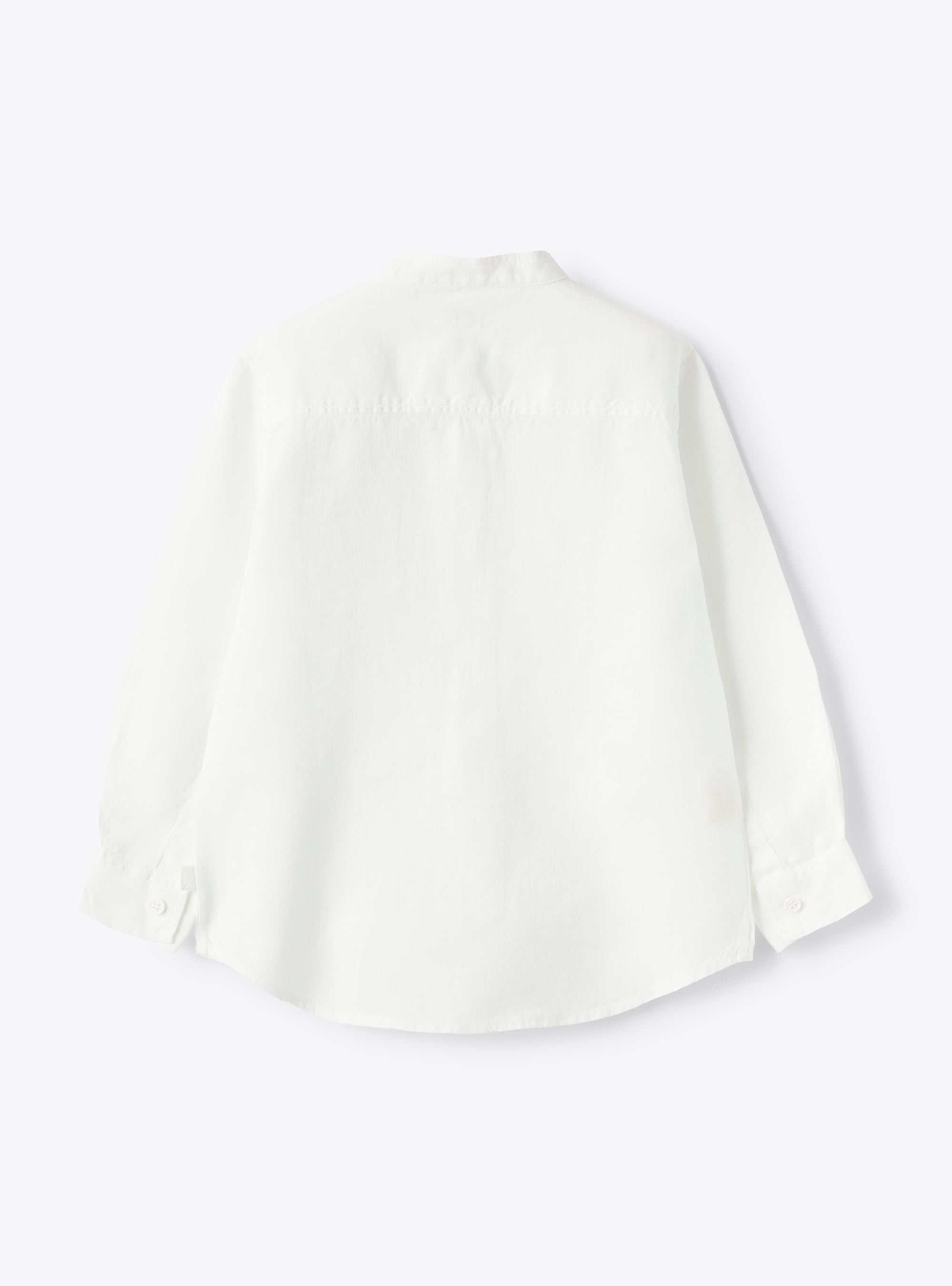 Mandarin-collar shirt - White | Il Gufo