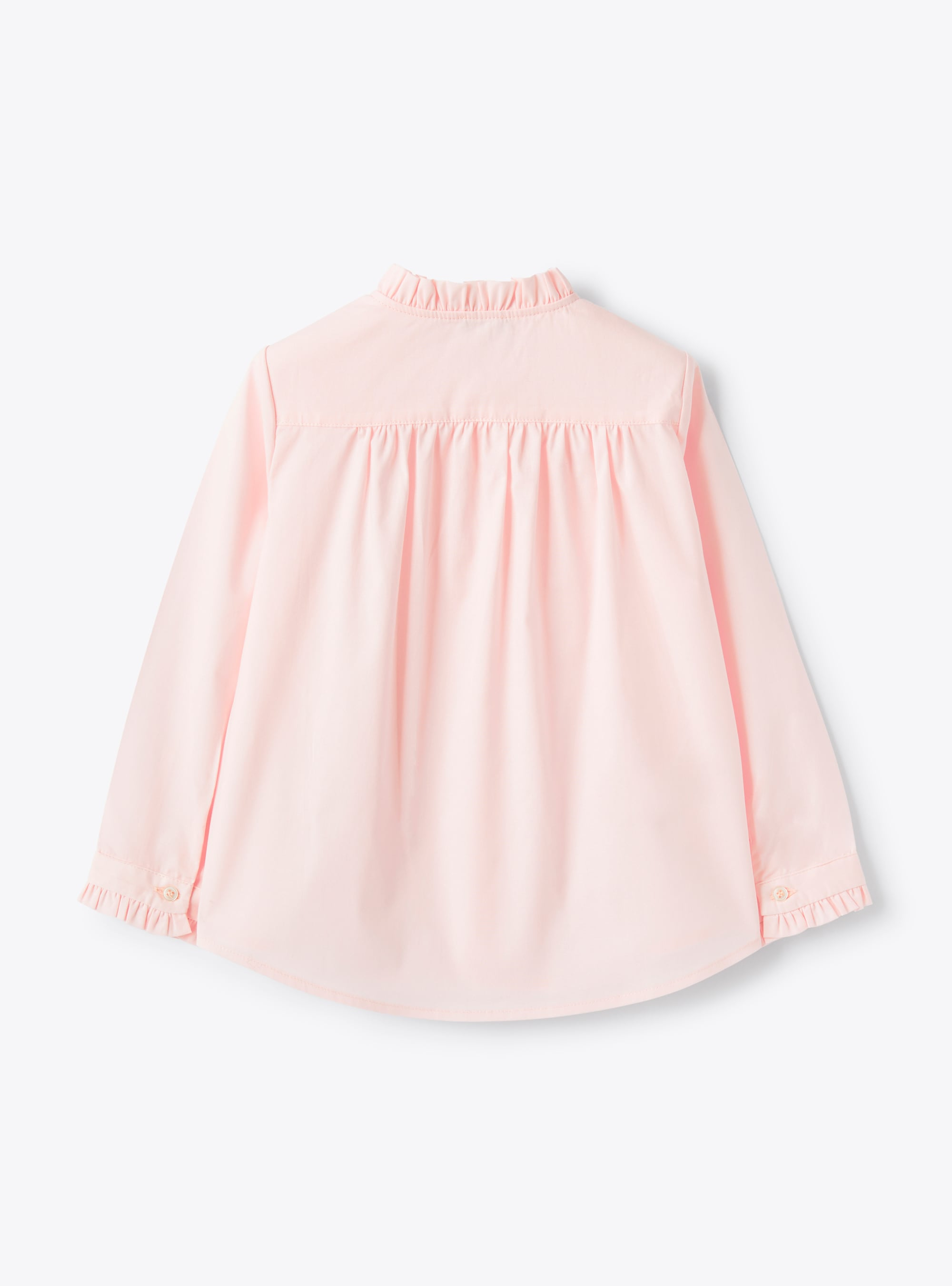 Shirt in stretchy pink poplin - Pink | Il Gufo