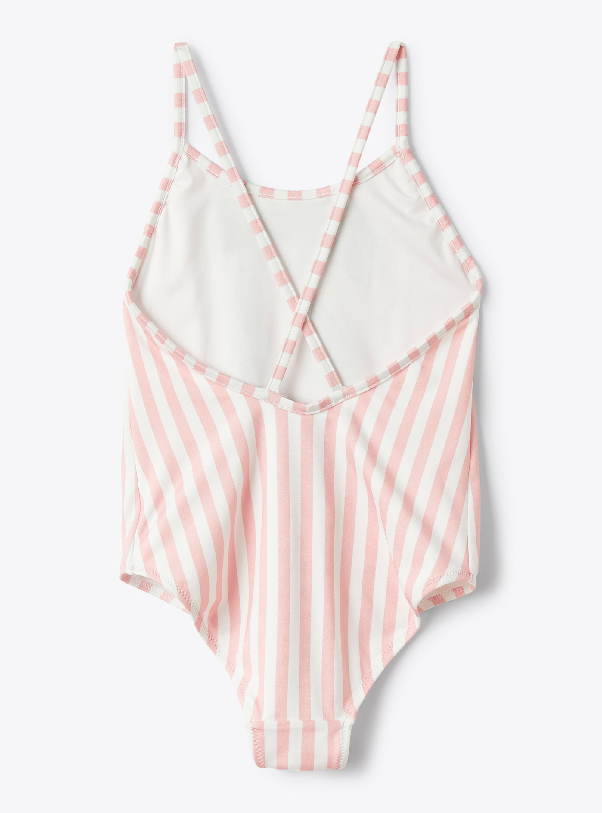 One-piece swimsuit with stripe pattern - Pink | Il Gufo