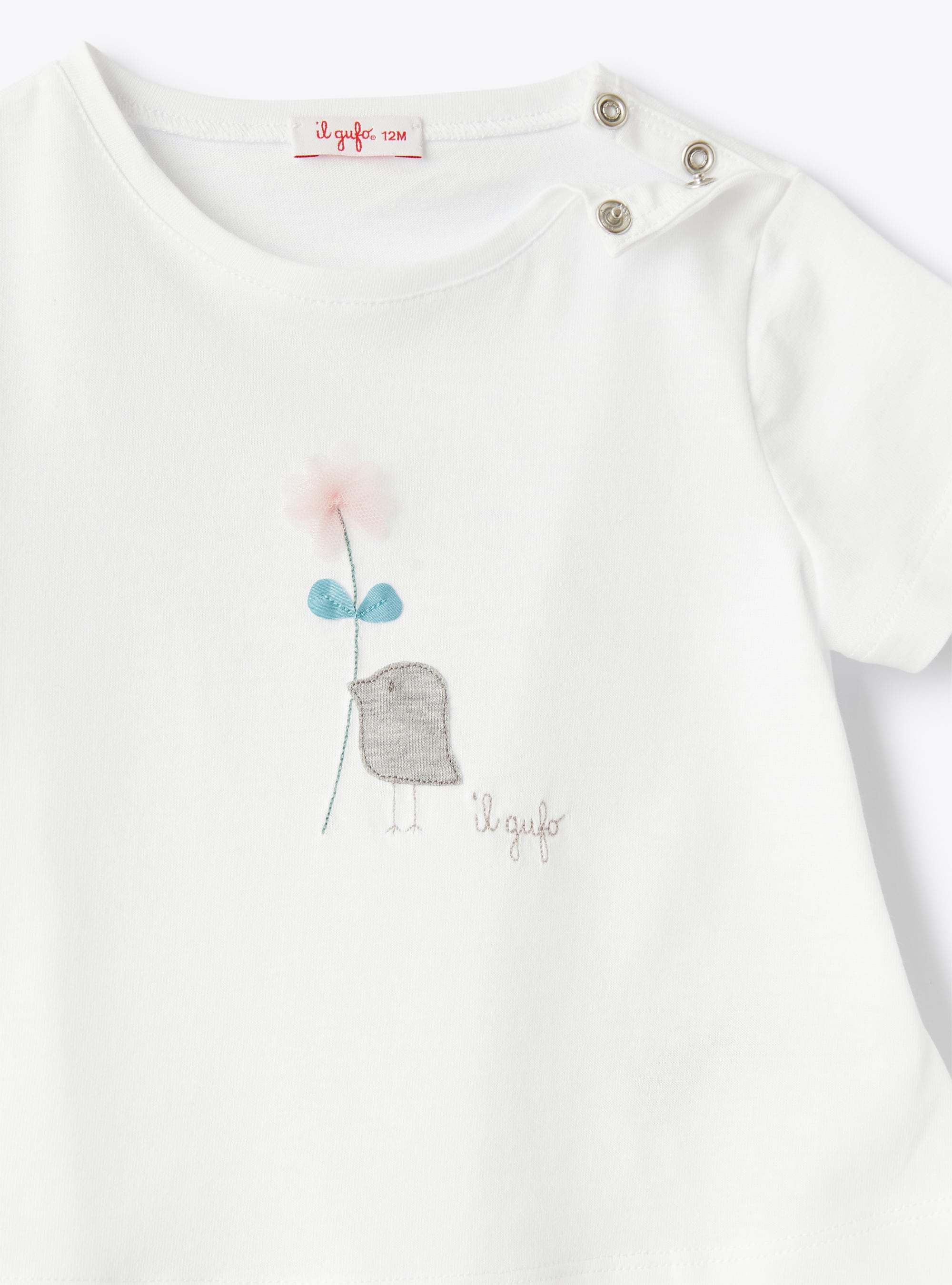 Комплект из двух предметов с шортами в мелкий цветочек для новорожденной - Роза | Il Gufo