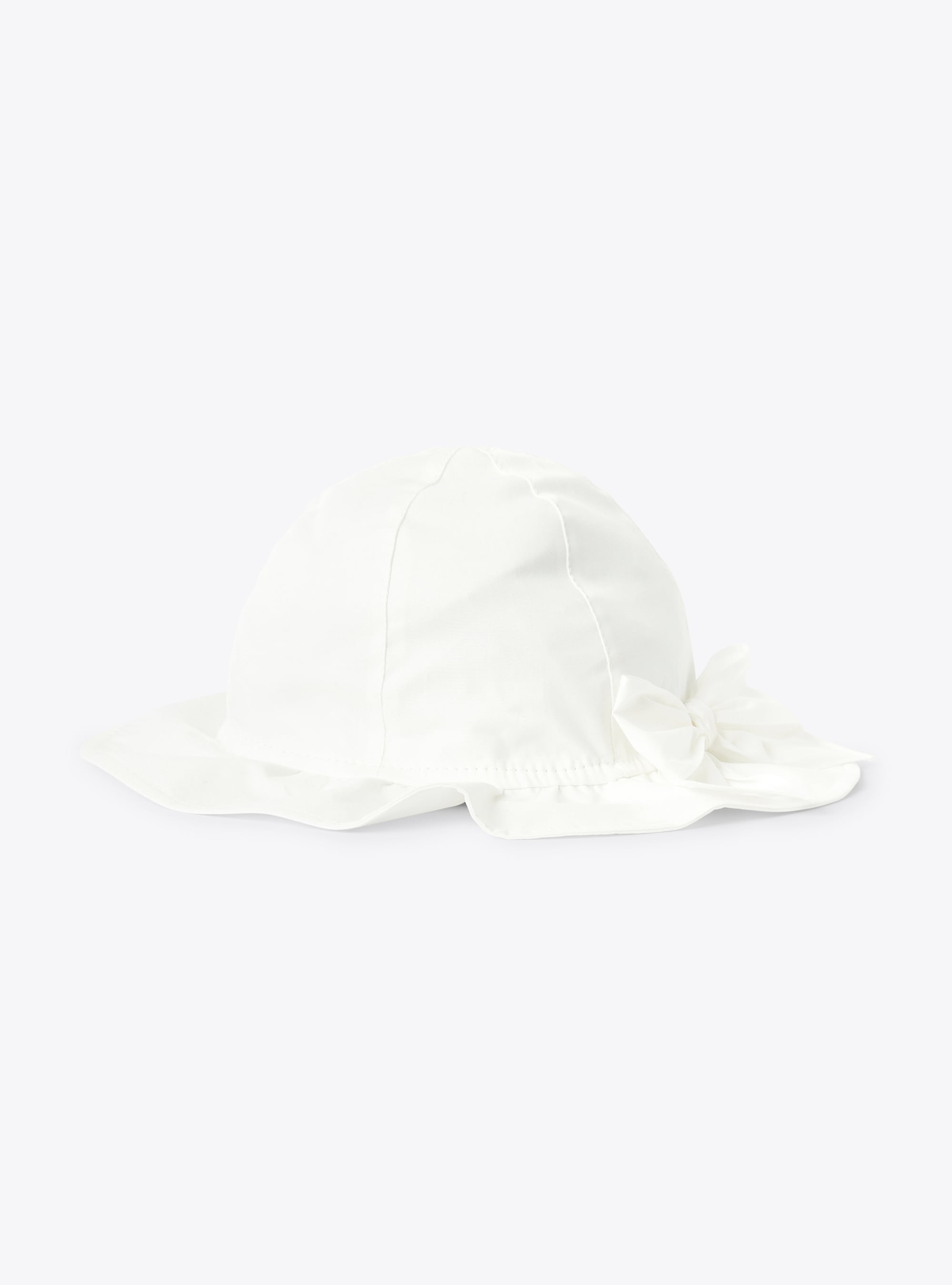 Cappello in popeline stretch - Bianco | Il Gufo