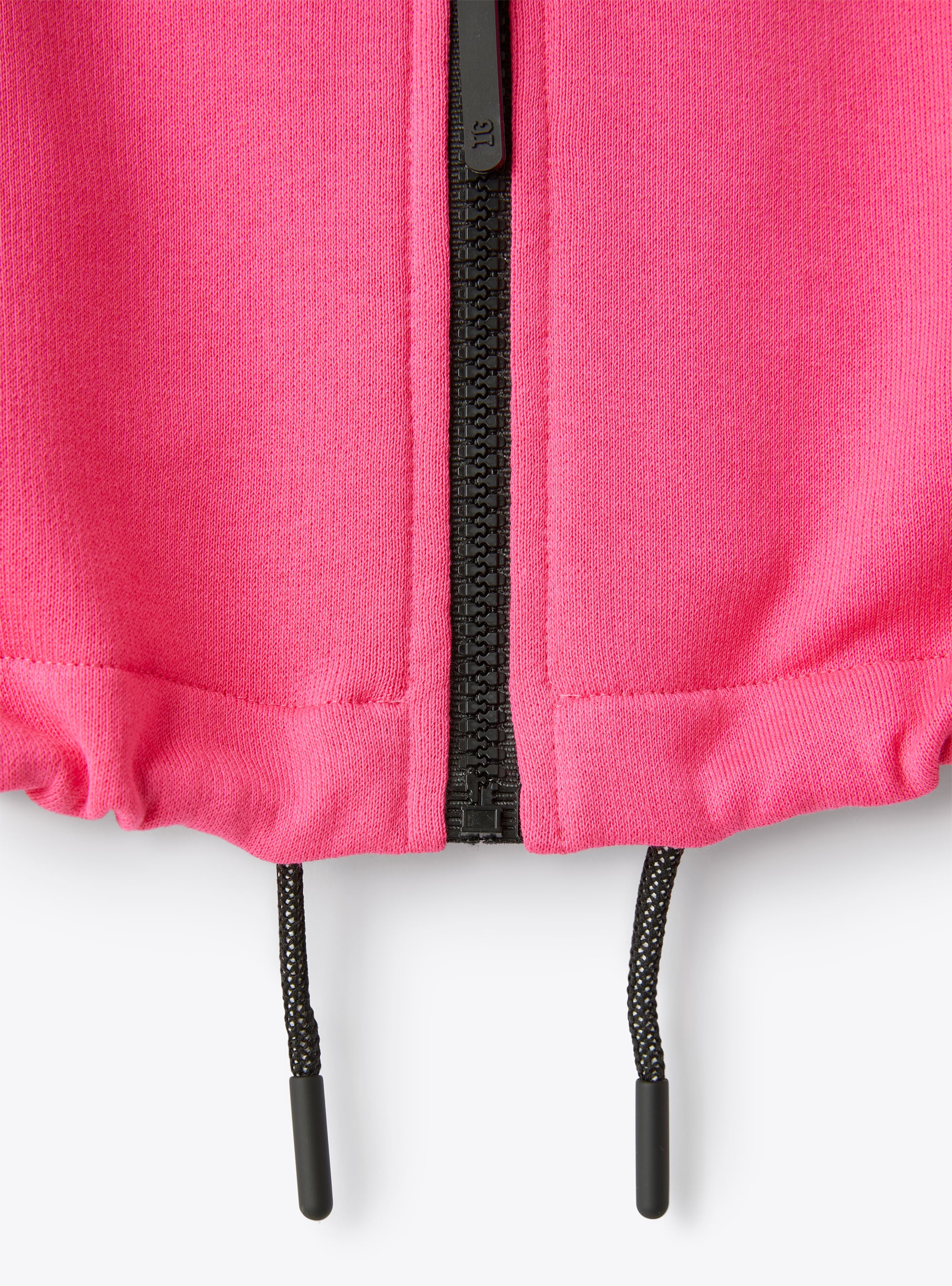 Pinkfarbene Sweatjacke mit durchgehendem Reißverschluss - Fuchsie | Il Gufo