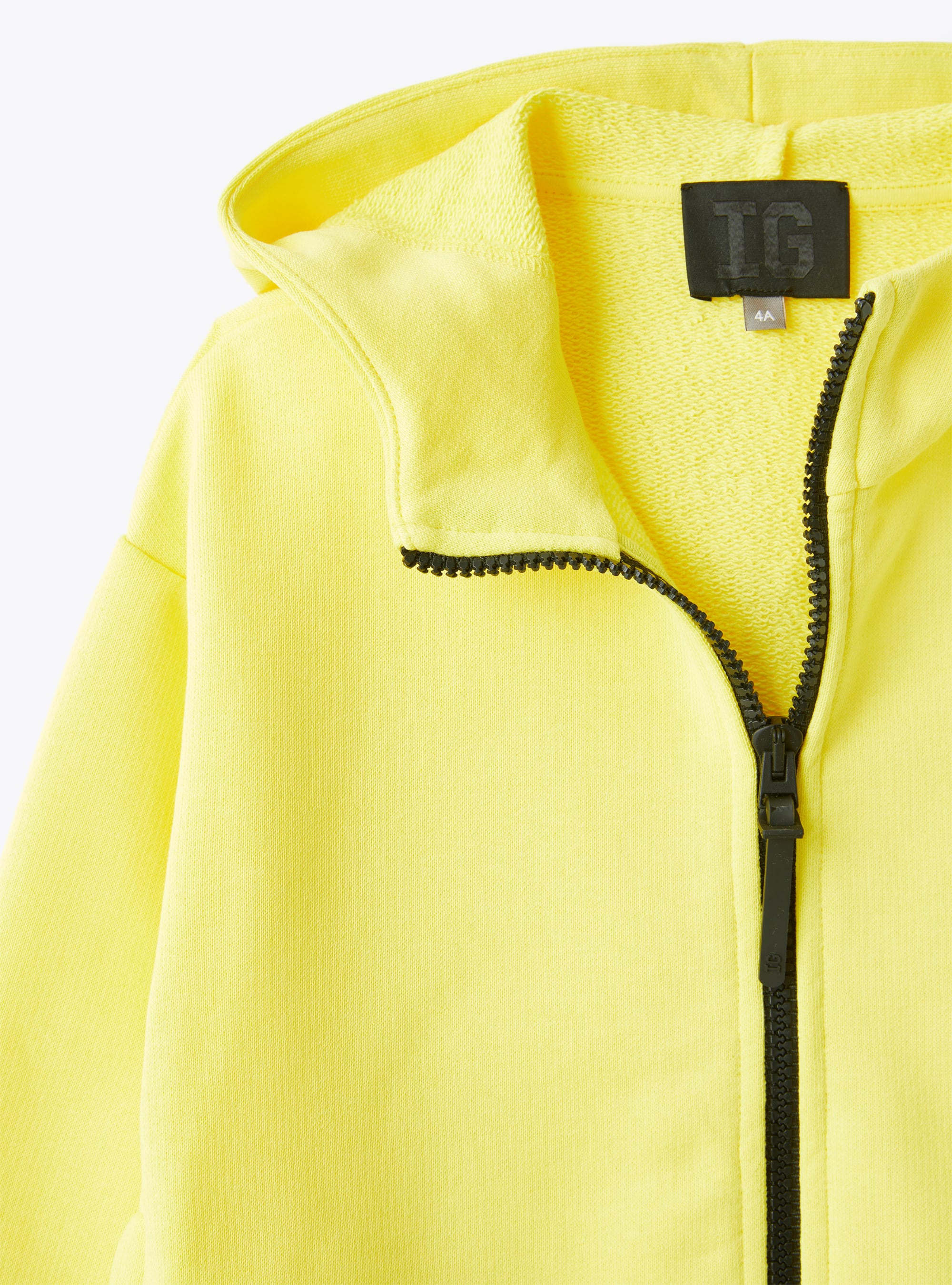 Zip-front fleece jacket in yellow - Yellow | Il Gufo
