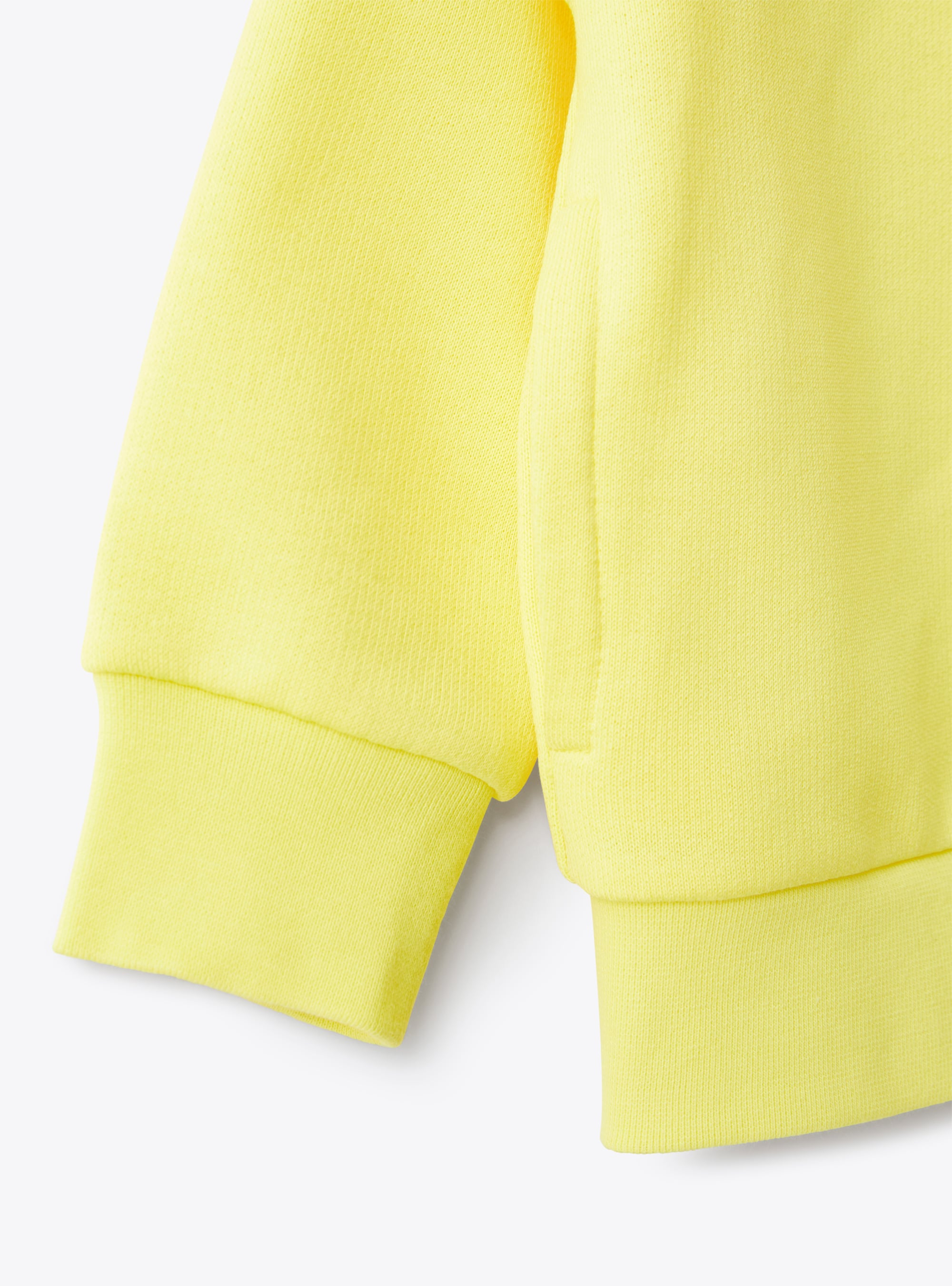 Veste sweat-shirt avec fermeture éclair jaune - Jaune | Il Gufo