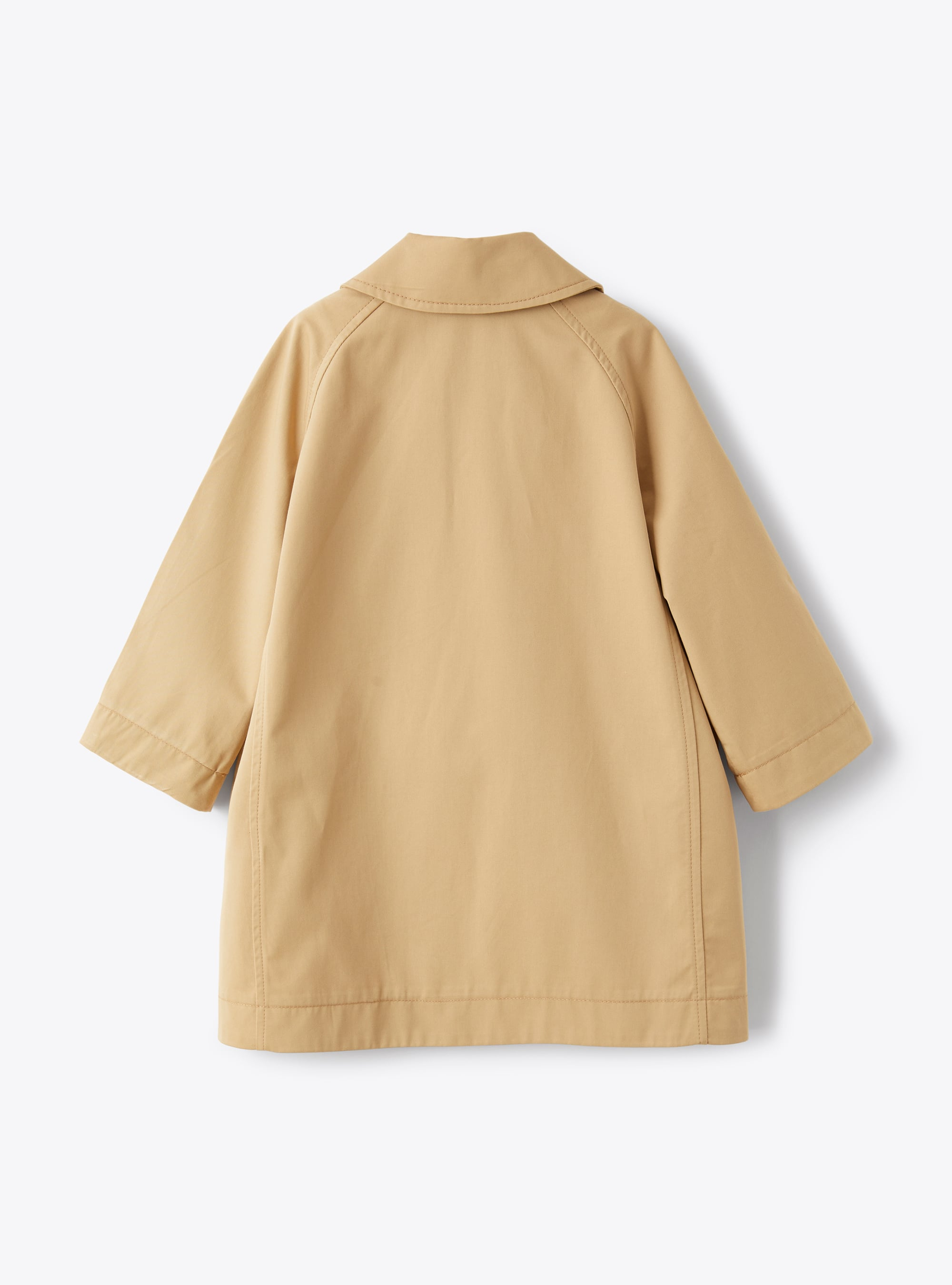 Trench coat in beige gabardine - Beige | Il Gufo