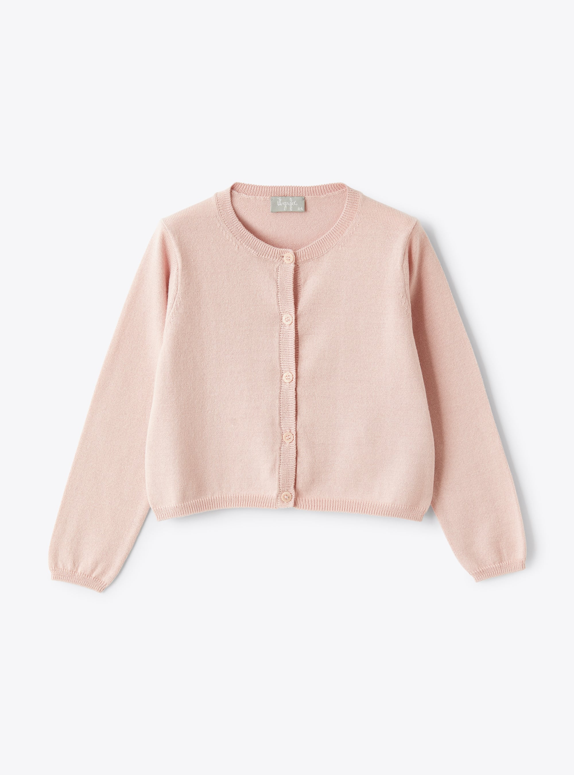 Organic cotton cardigan - Pink | Il Gufo