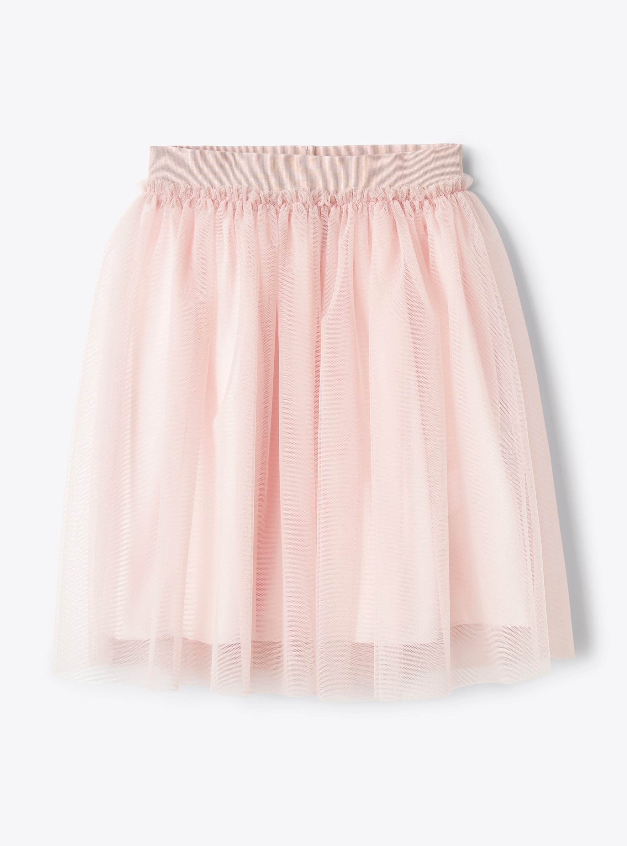 Skirt in antique-rose tulle - Skirts - Il Gufo