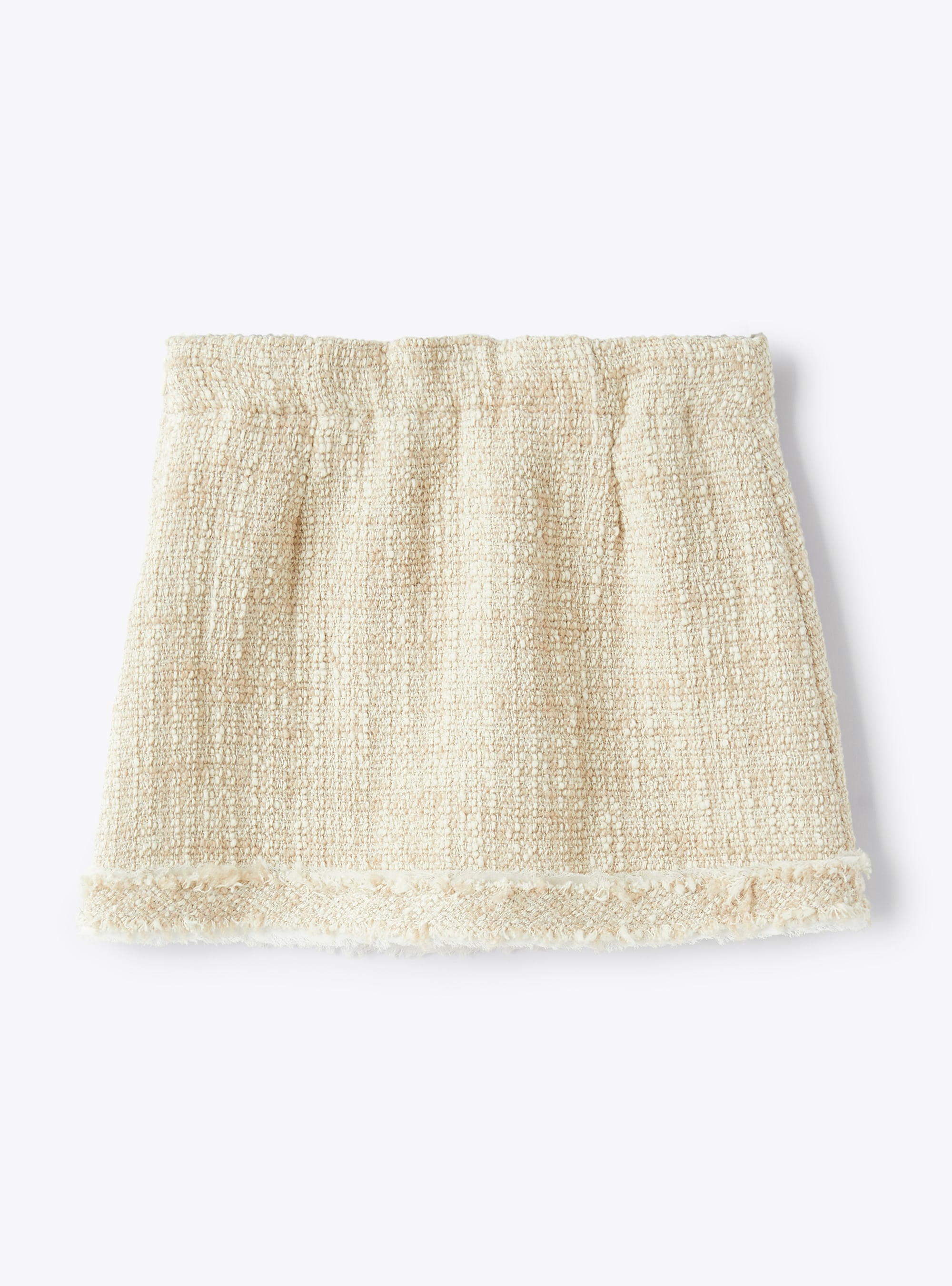 Skirt in a raised-weft cotton blend - Brown | Il Gufo