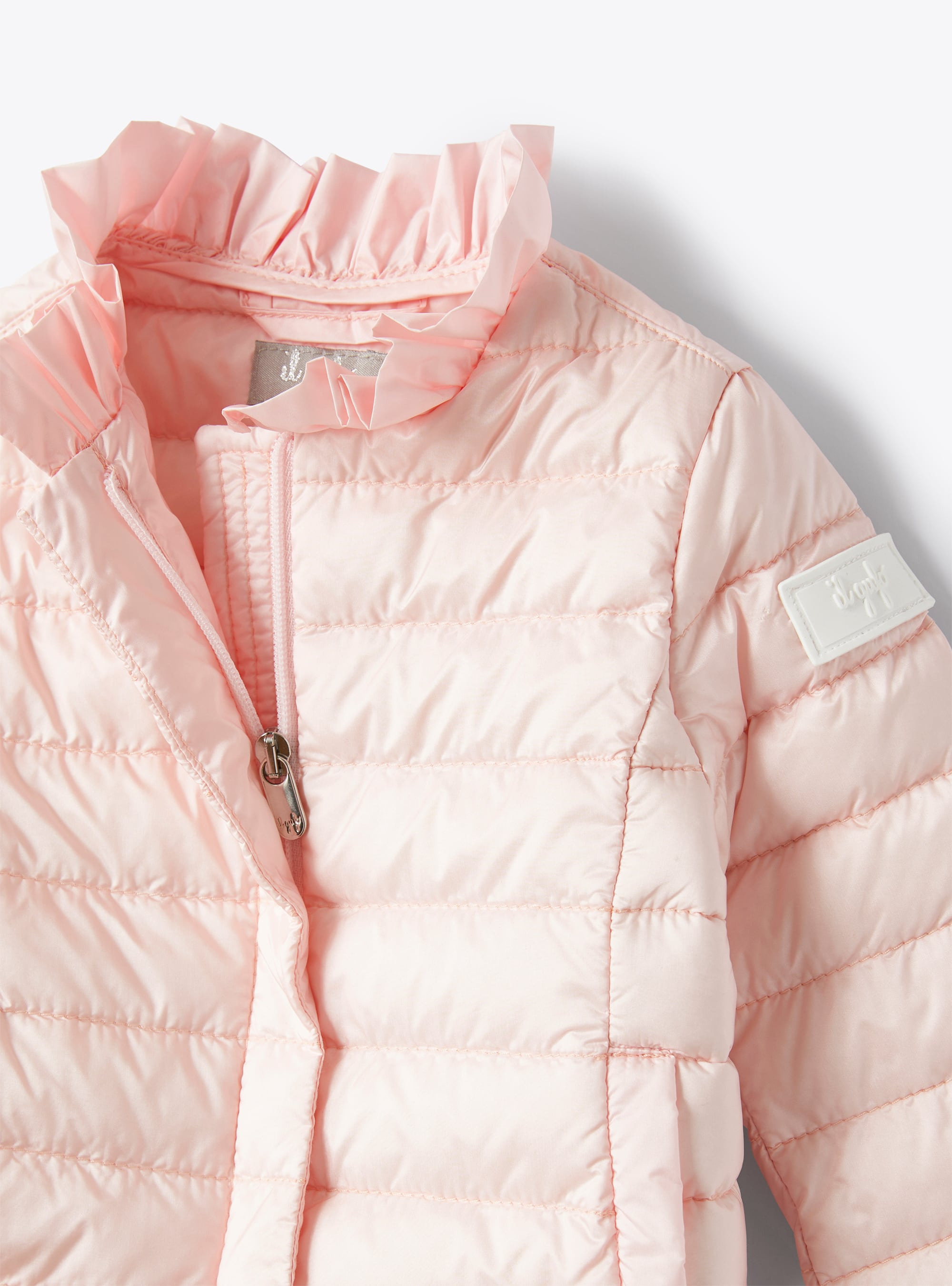 Short down-proof nylon down jacket - Pink | Il Gufo