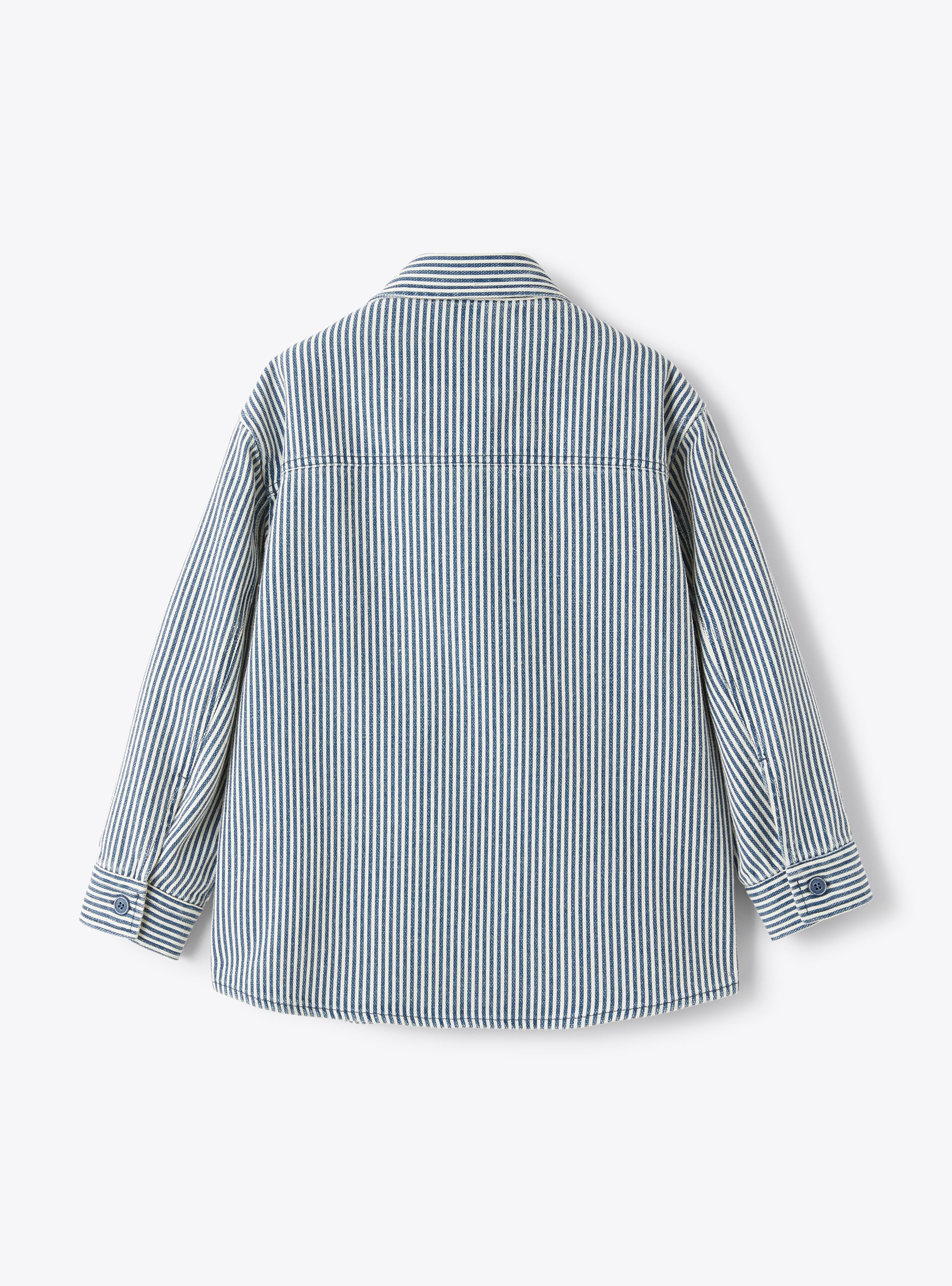 Work shirt in a stripe print - Blue | Il Gufo