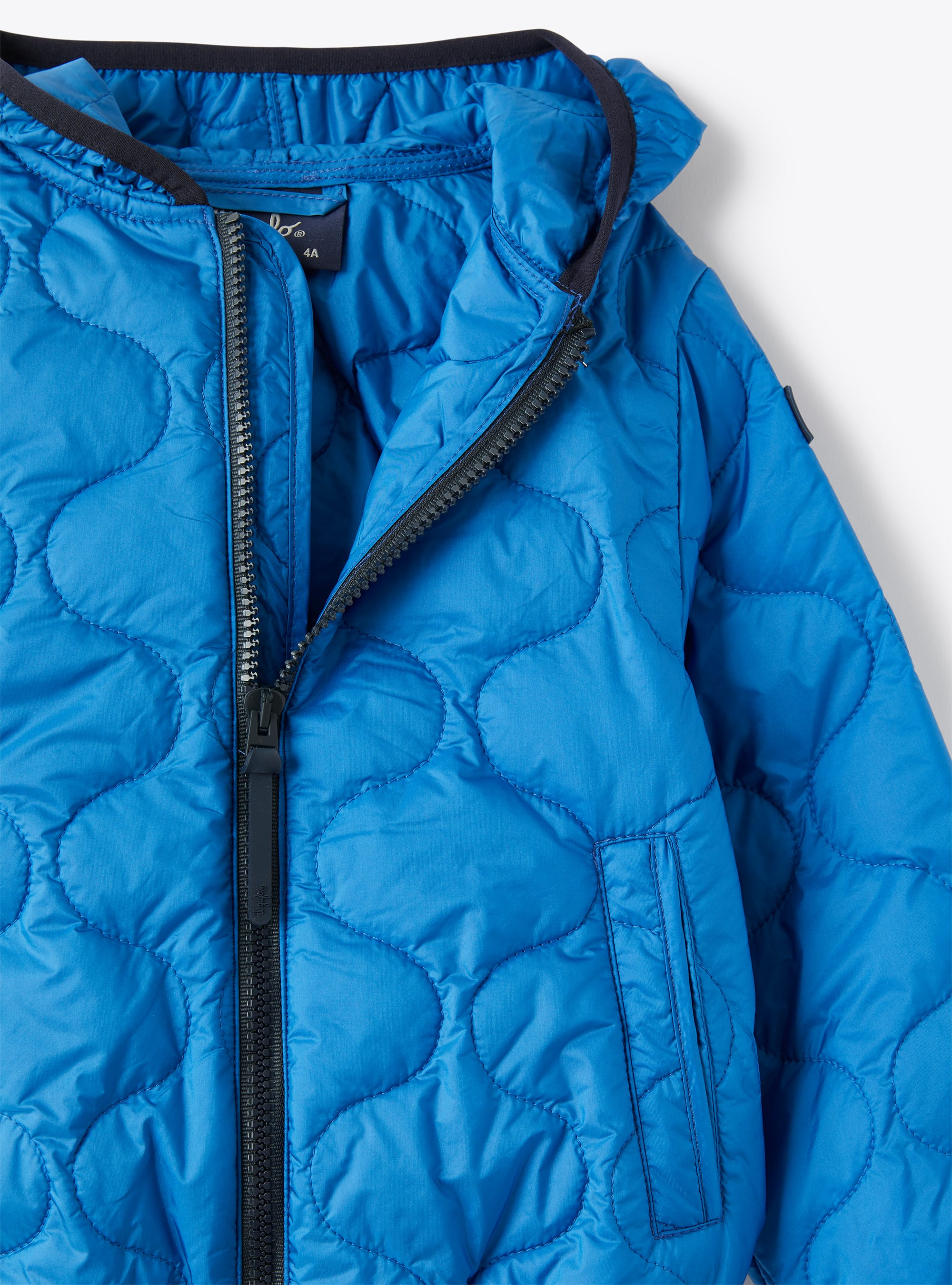 Jacket in quilted nylon - Blue | Il Gufo