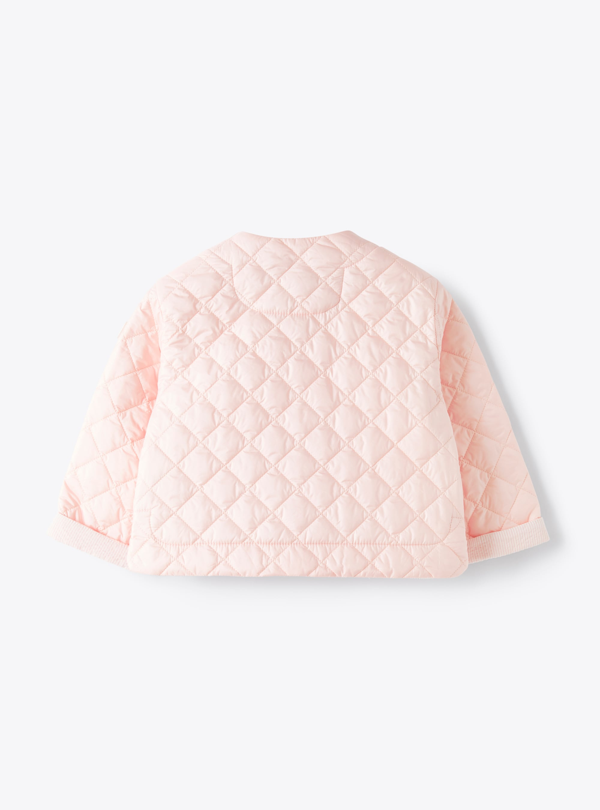 Жемчужно-розовая стеганая куртка из пухонепроницаемого нейлона - Роза | Il Gufo