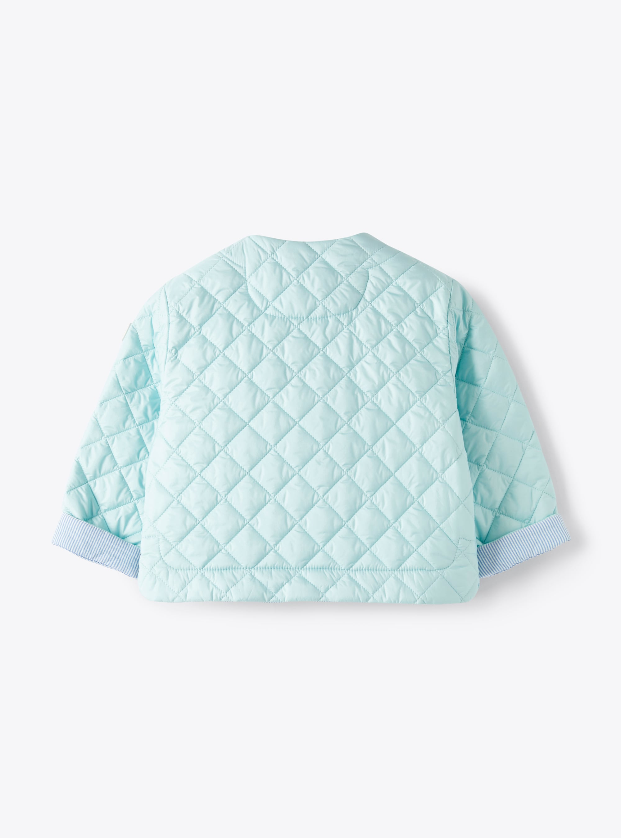 Quilted jacket in sea-green downproof nylon - Brown | Il Gufo
