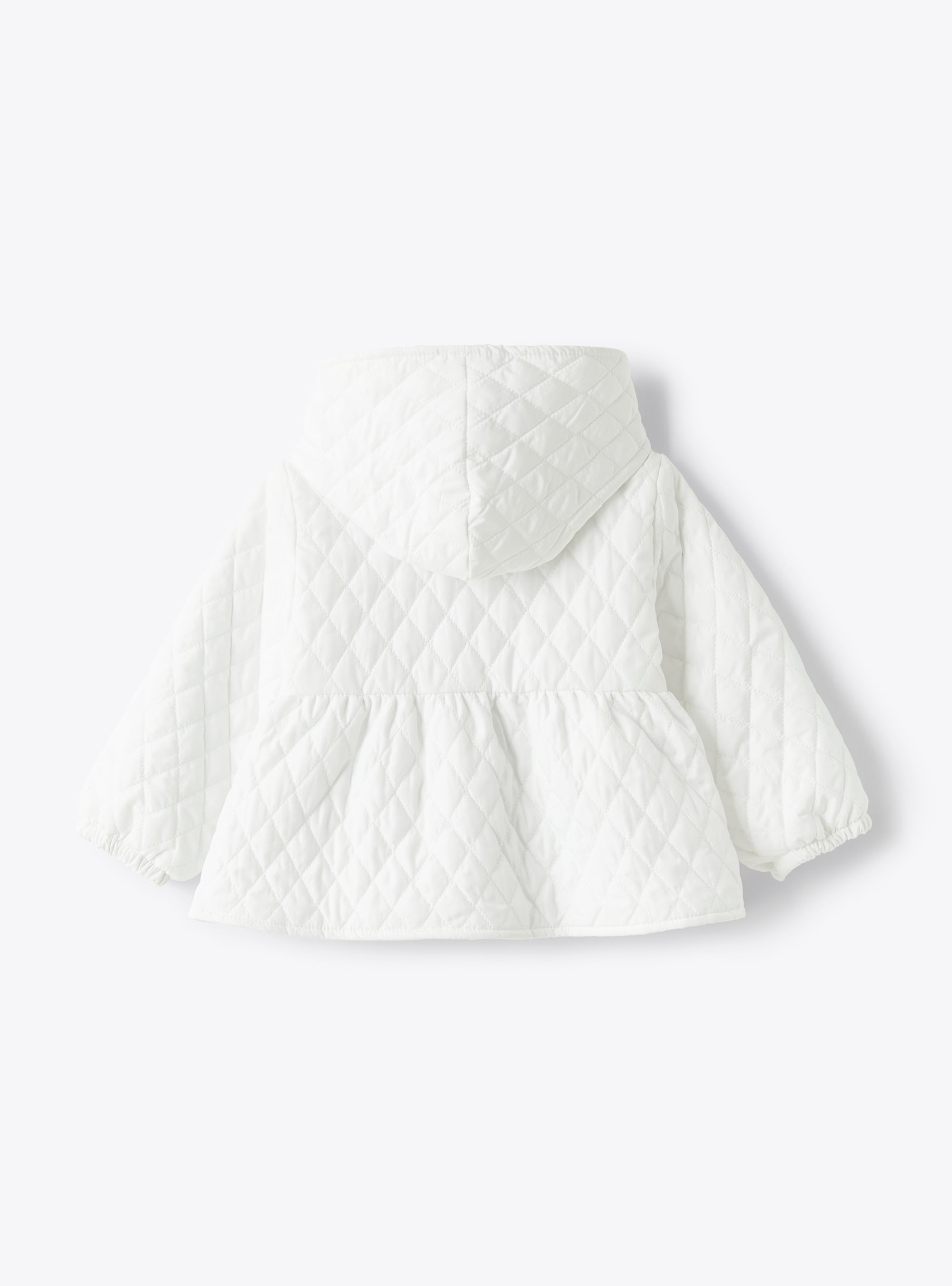 Jacket for baby girls in white microfibre - White | Il Gufo