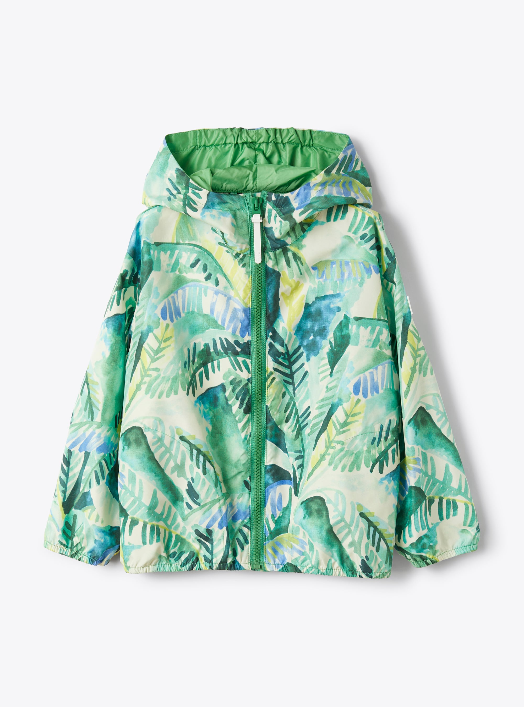 Нейлоновая куртка-ветровка с принтом - Зеленый | Il Gufo