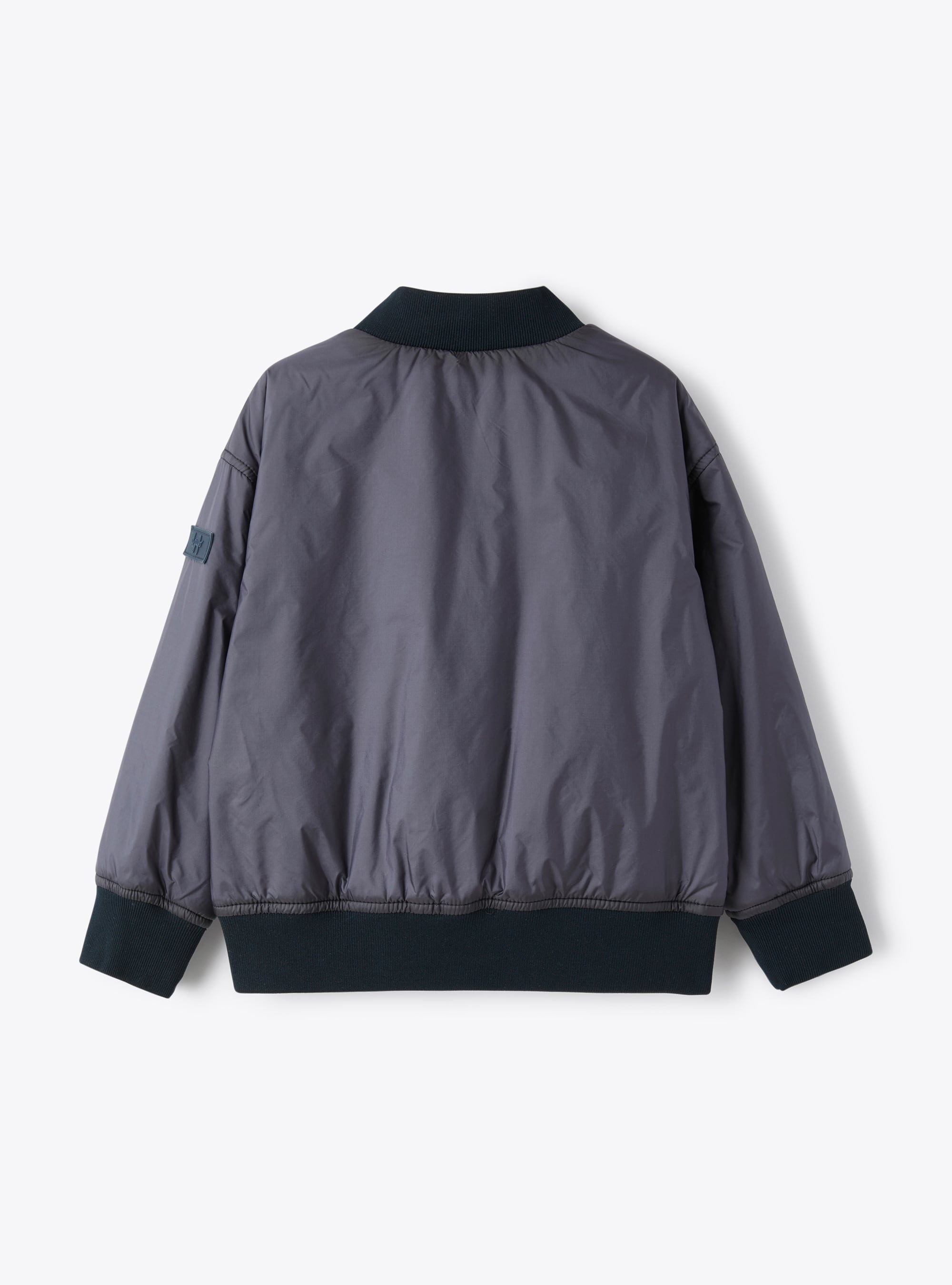 Bomber jacket in downproof nylon - Blue | Il Gufo