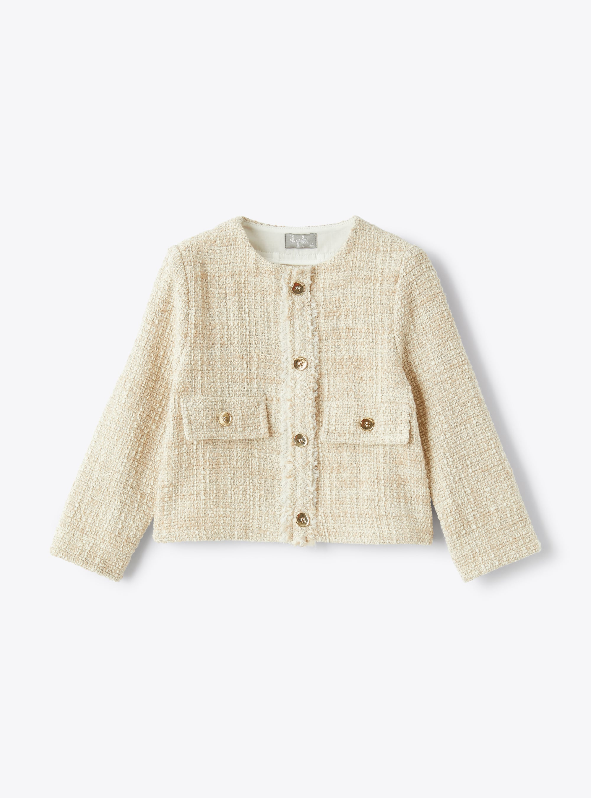 Jacke aus grobem Baumwoll-Tweed-Mischgewebe - Jacken - Il Gufo