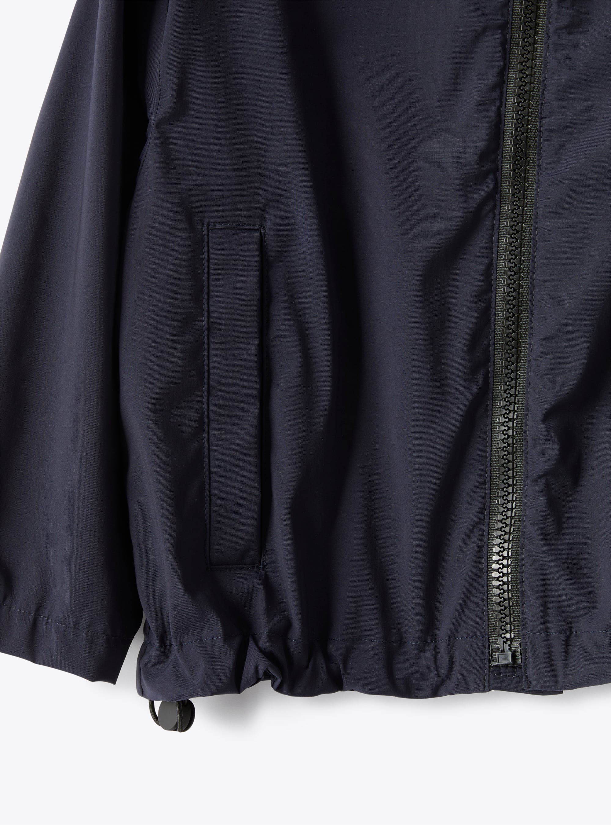 Zipped jacket in hi-tech fabric - Blue | Il Gufo