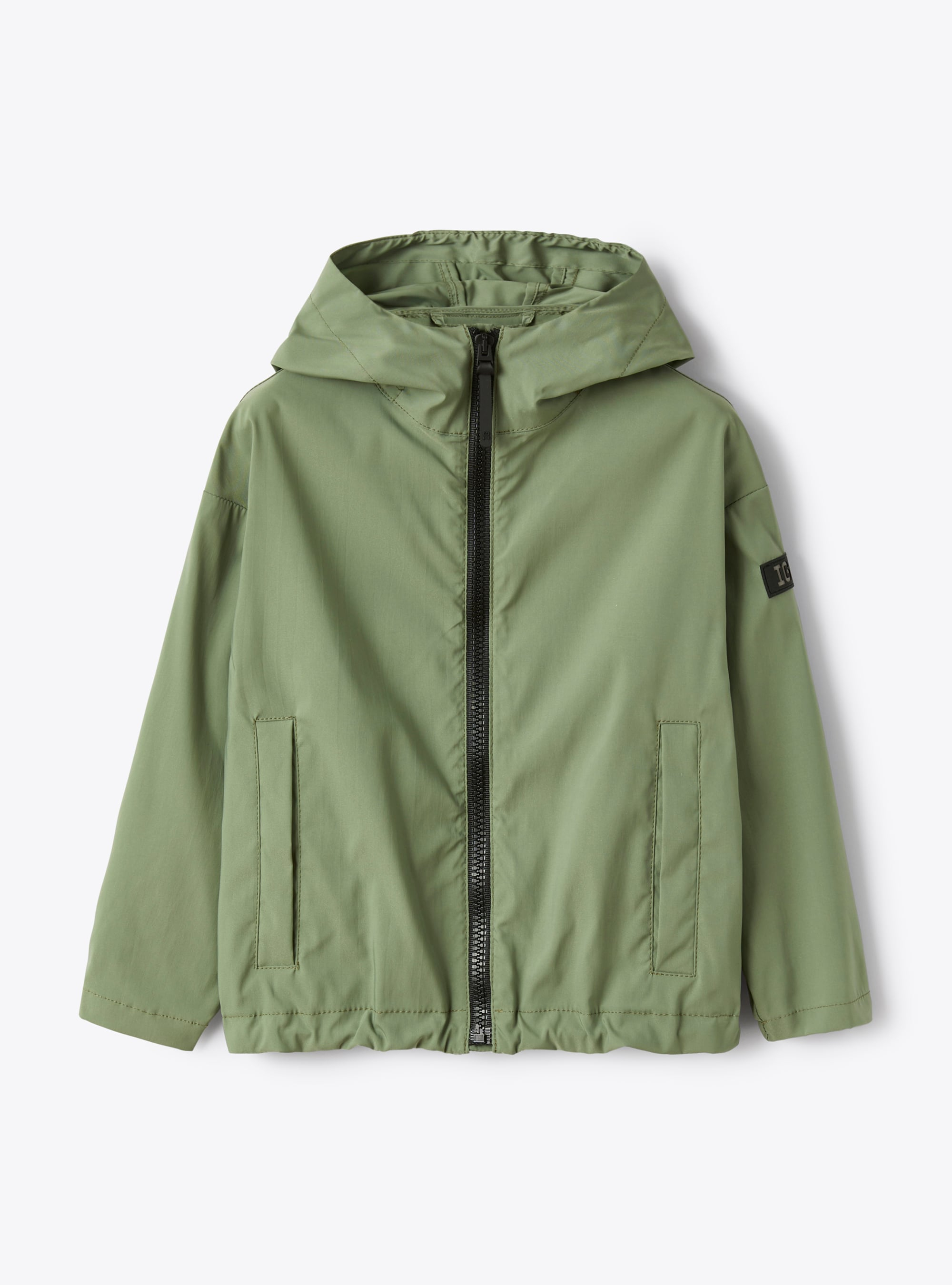 Zipped jacket in hi-tech fabric - Green | Il Gufo