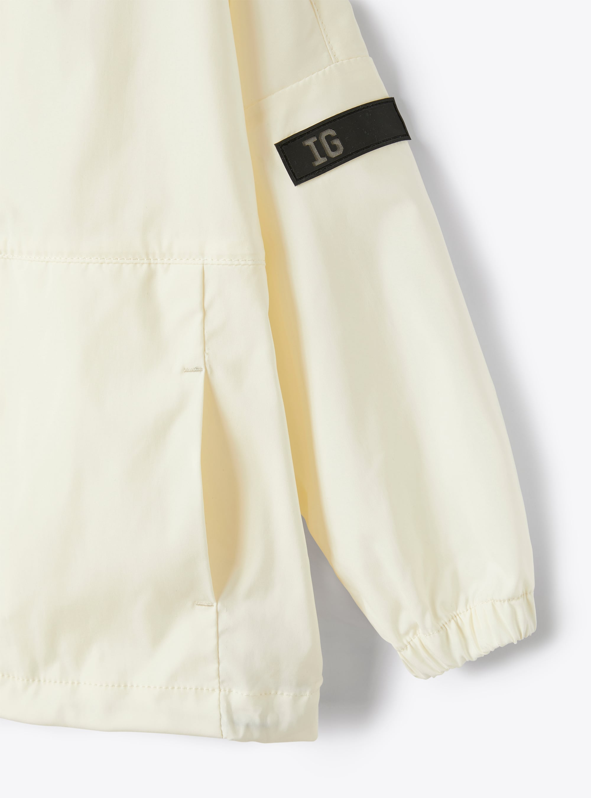 Jacket in white hi-tech nylon - White | Il Gufo