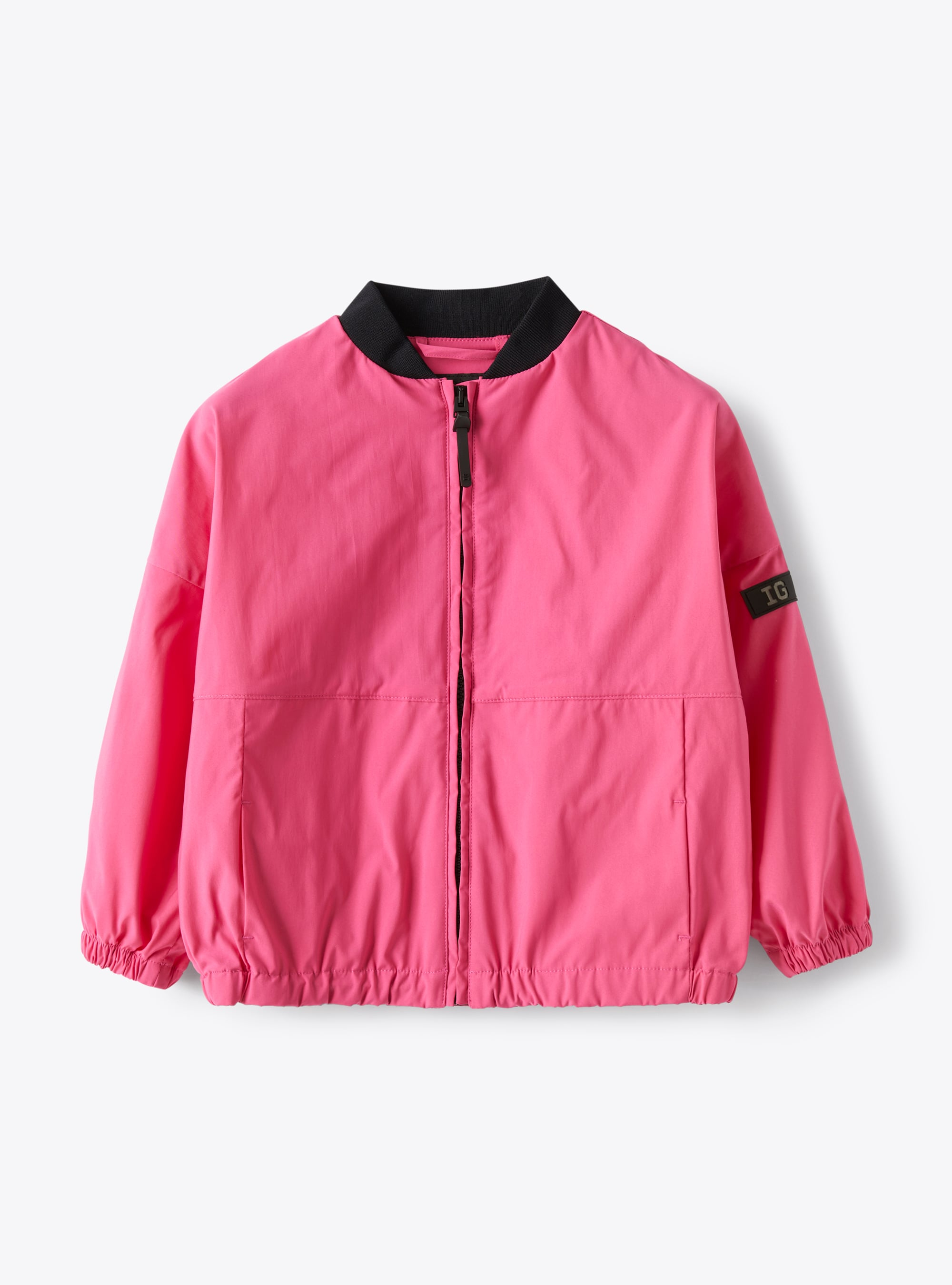 Jacket in fuchsia-pink hi-tech nylon - Jackets - Il Gufo