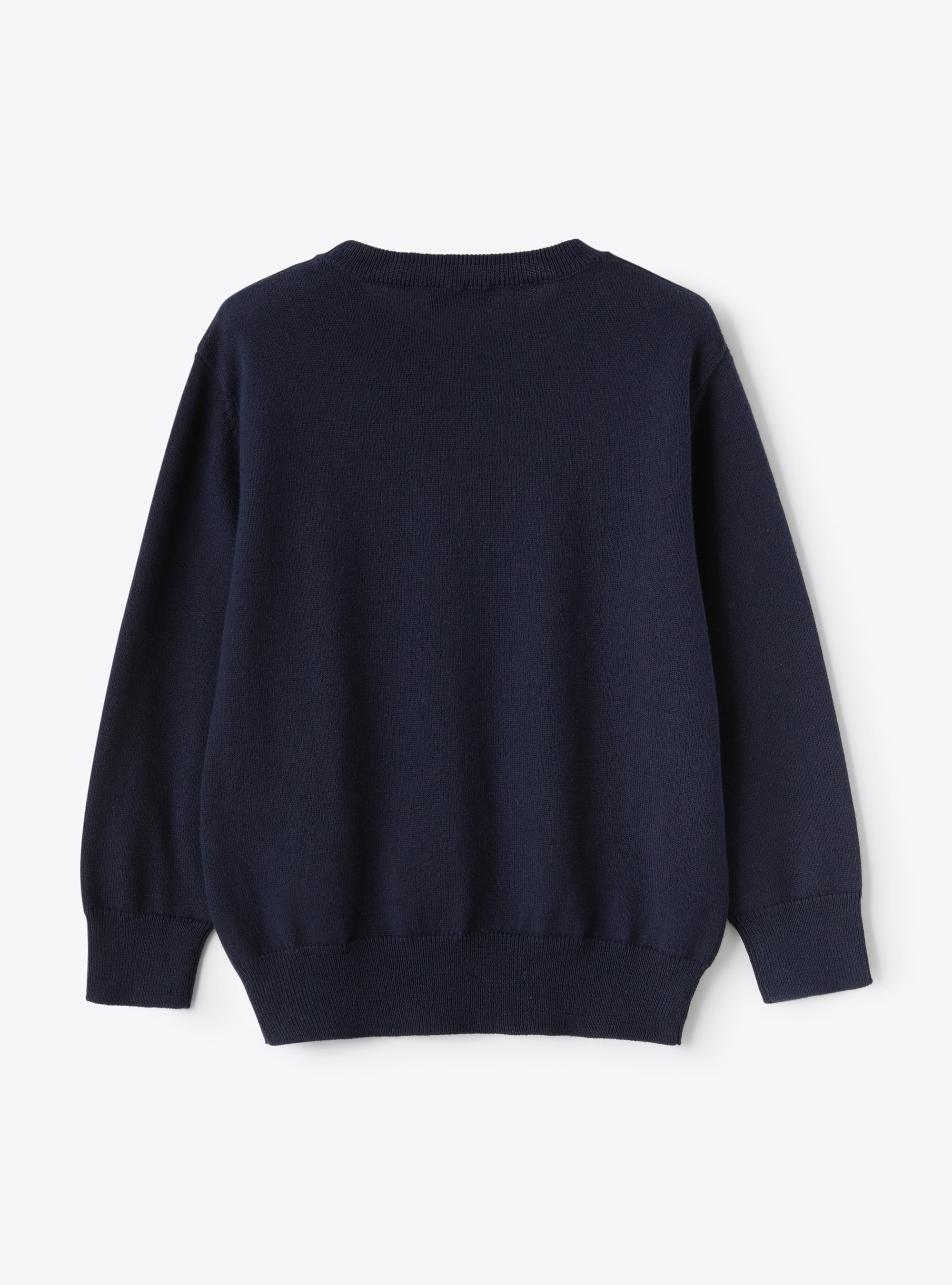 Organic cotton sweater - Blue | Il Gufo