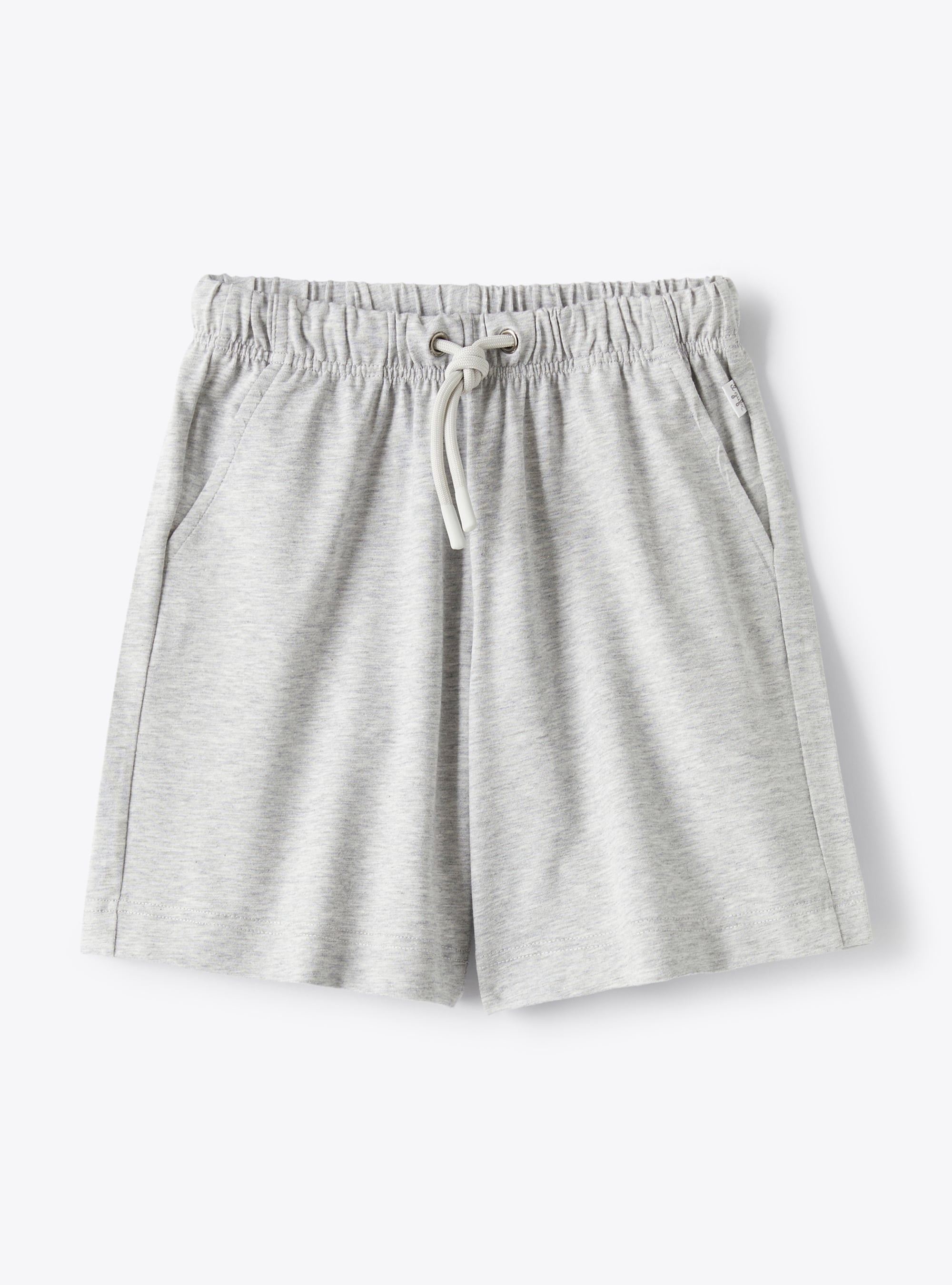 Bermuda shorts in grey-mélange stretch jersey - Trousers - Il Gufo