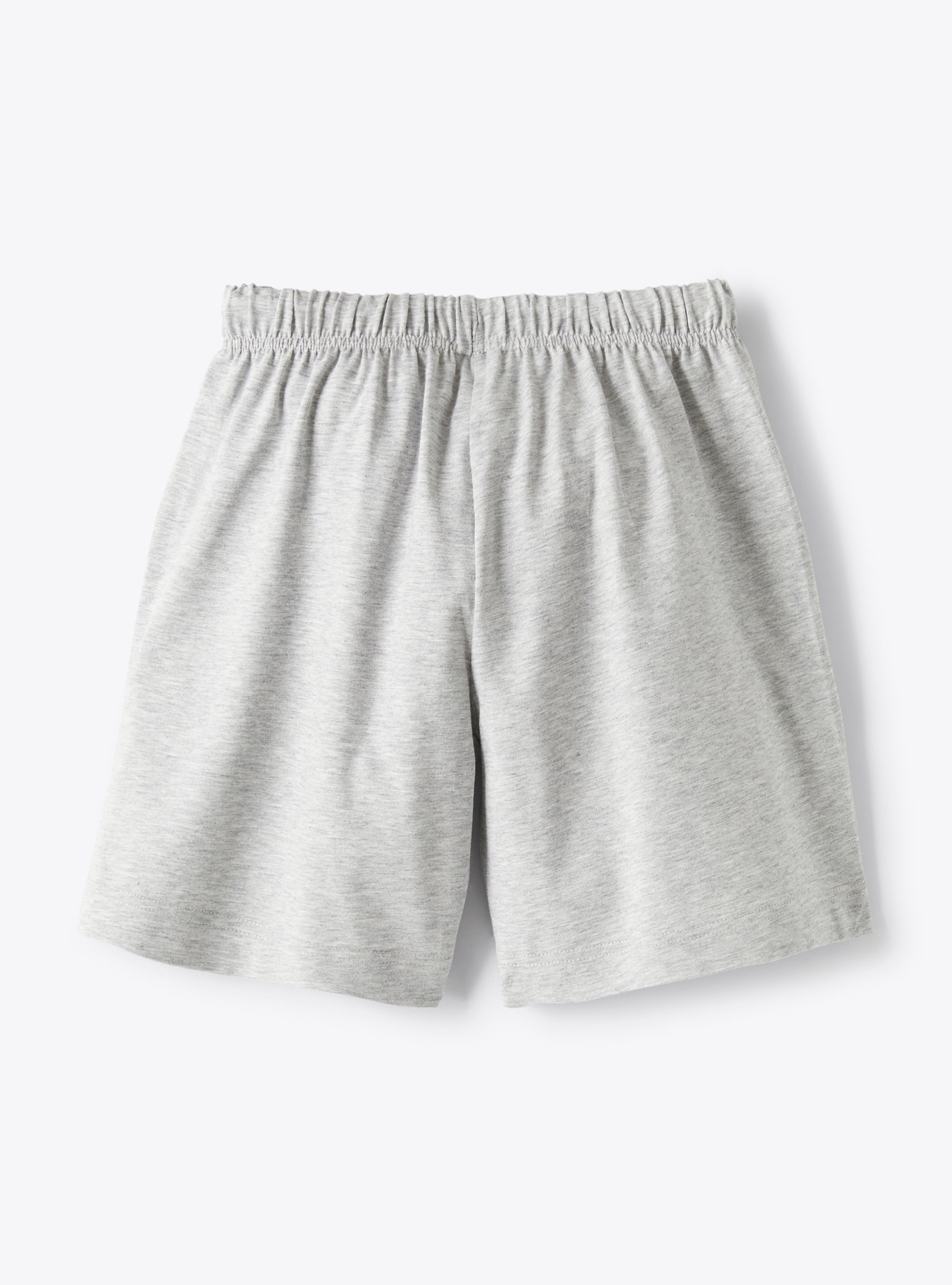 Bermuda shorts in grey-mélange stretch jersey - Grey | Il Gufo