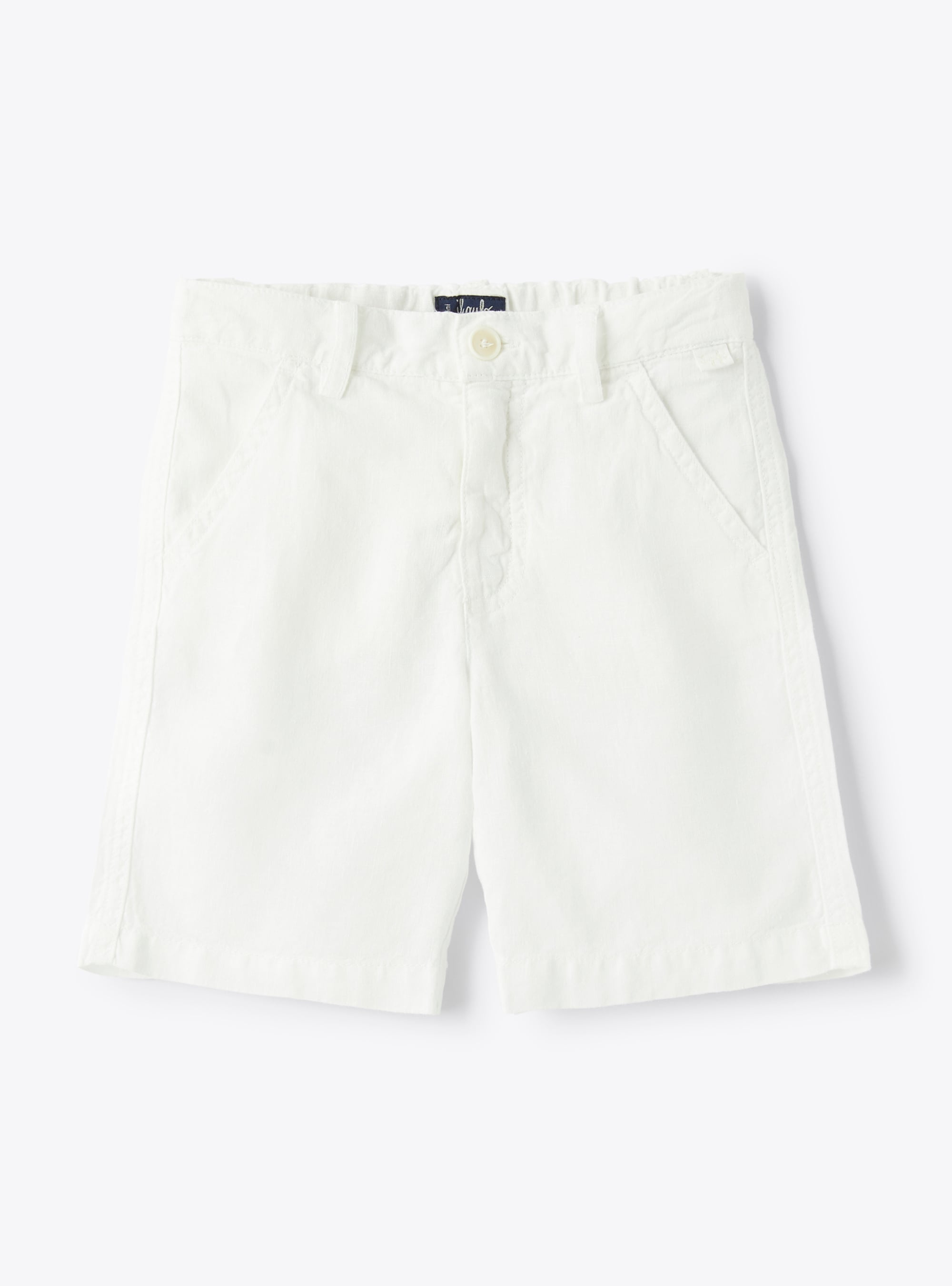 Bermuda in lino bianco - Pantaloni - Il Gufo