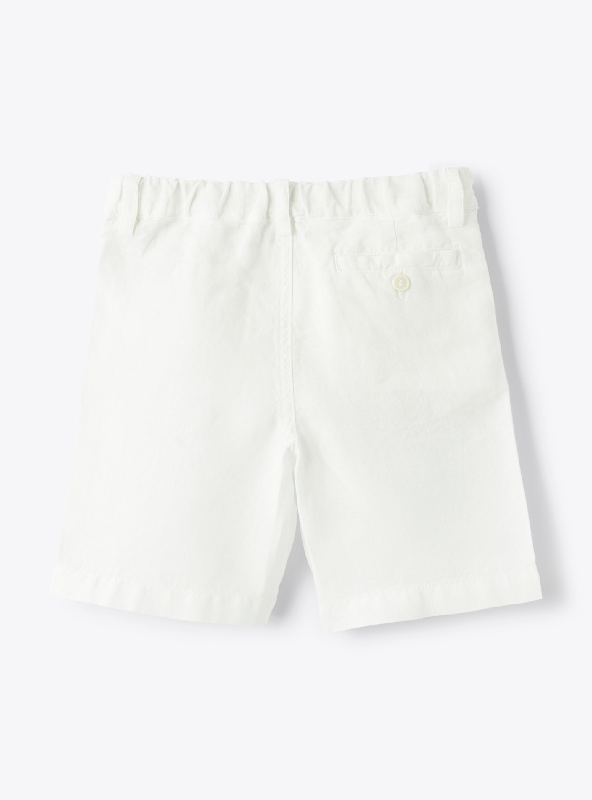 Bermuda shorts in linen - White | Il Gufo