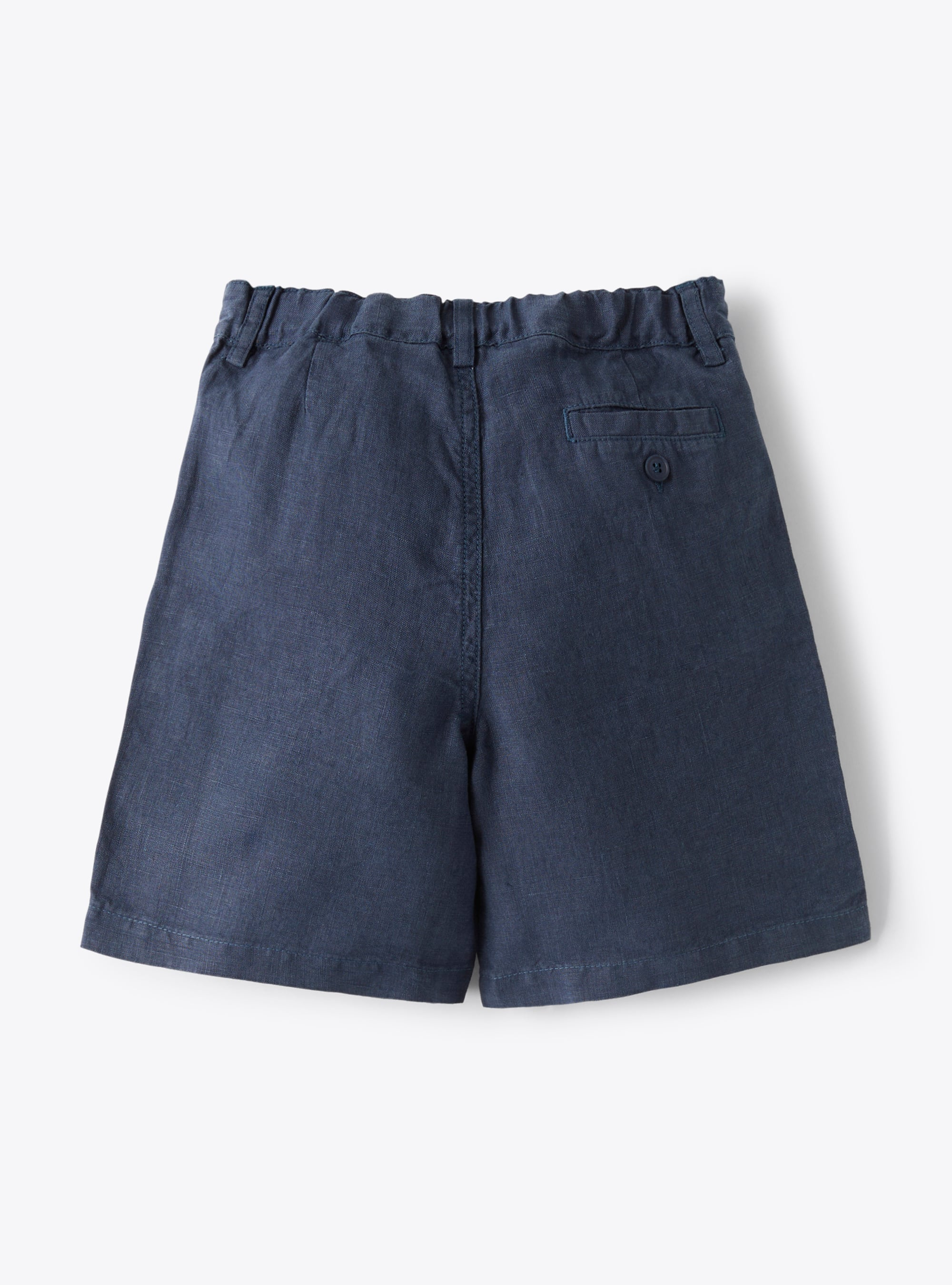 Bermuda shorts in linen - Blue | Il Gufo